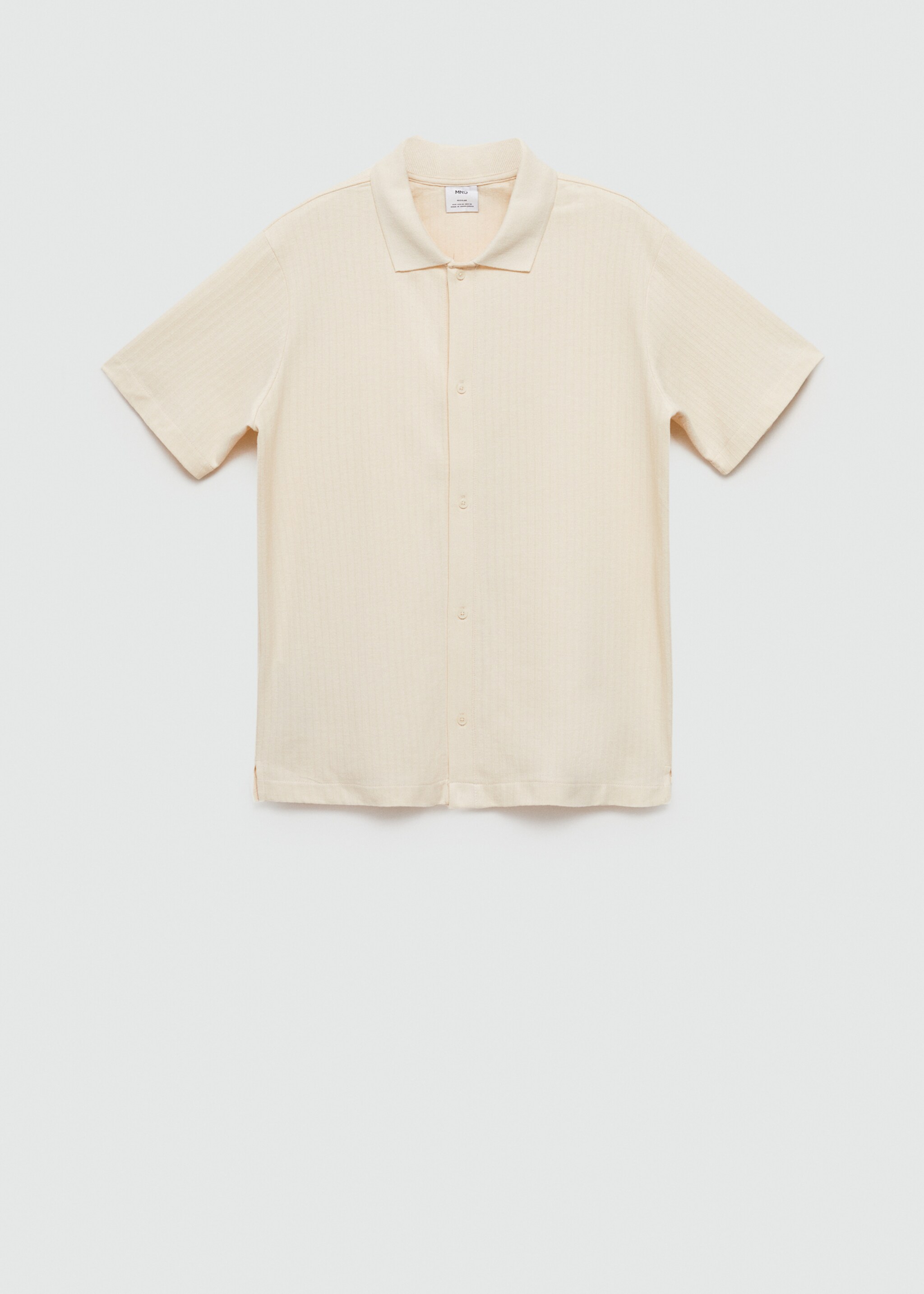 Polo regular-fit boutonné texture - Article sans modèle