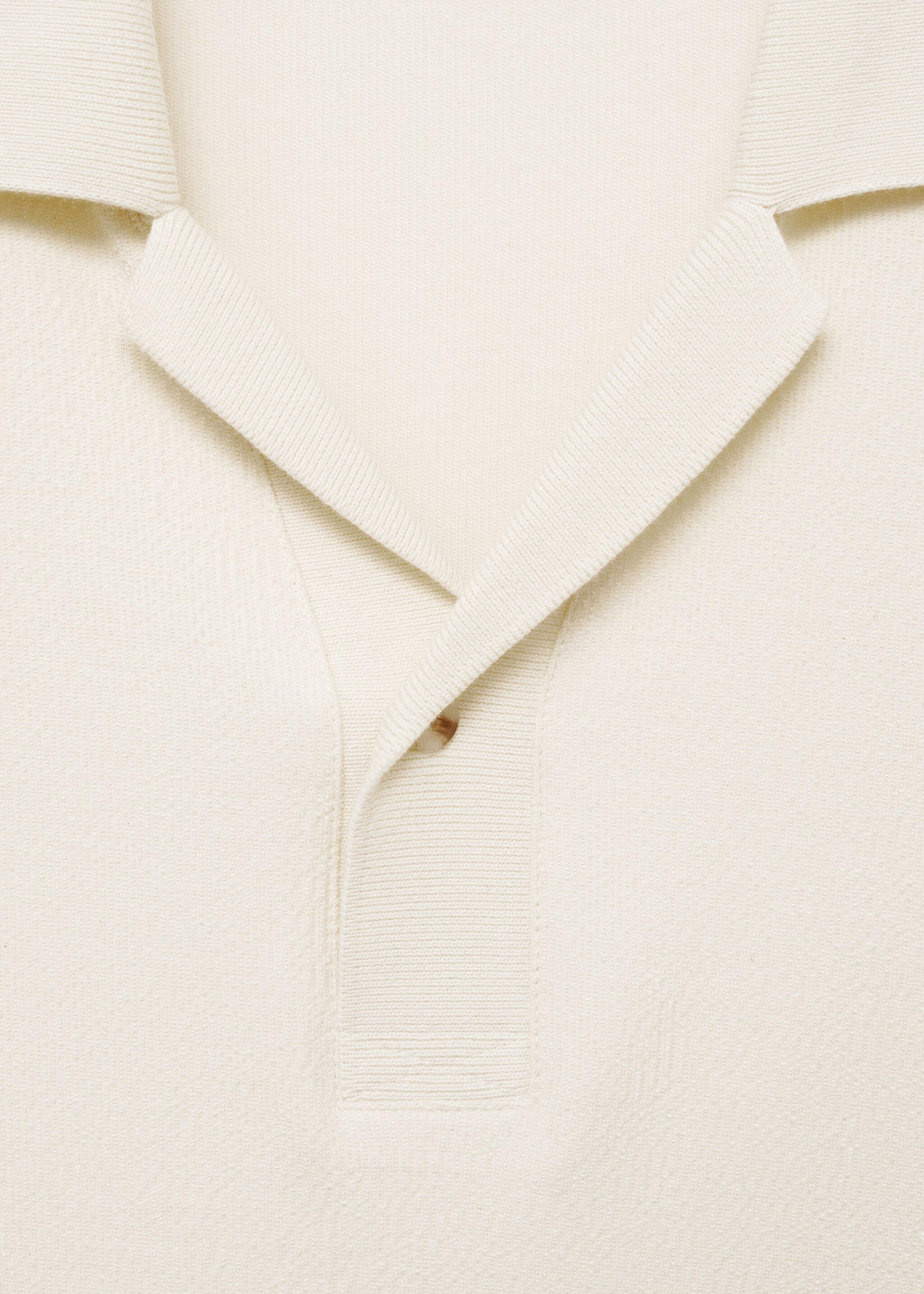 Strukturiertes Regular-Fit-Poloshirt aus Baumwolle - Detail des Artikels 8