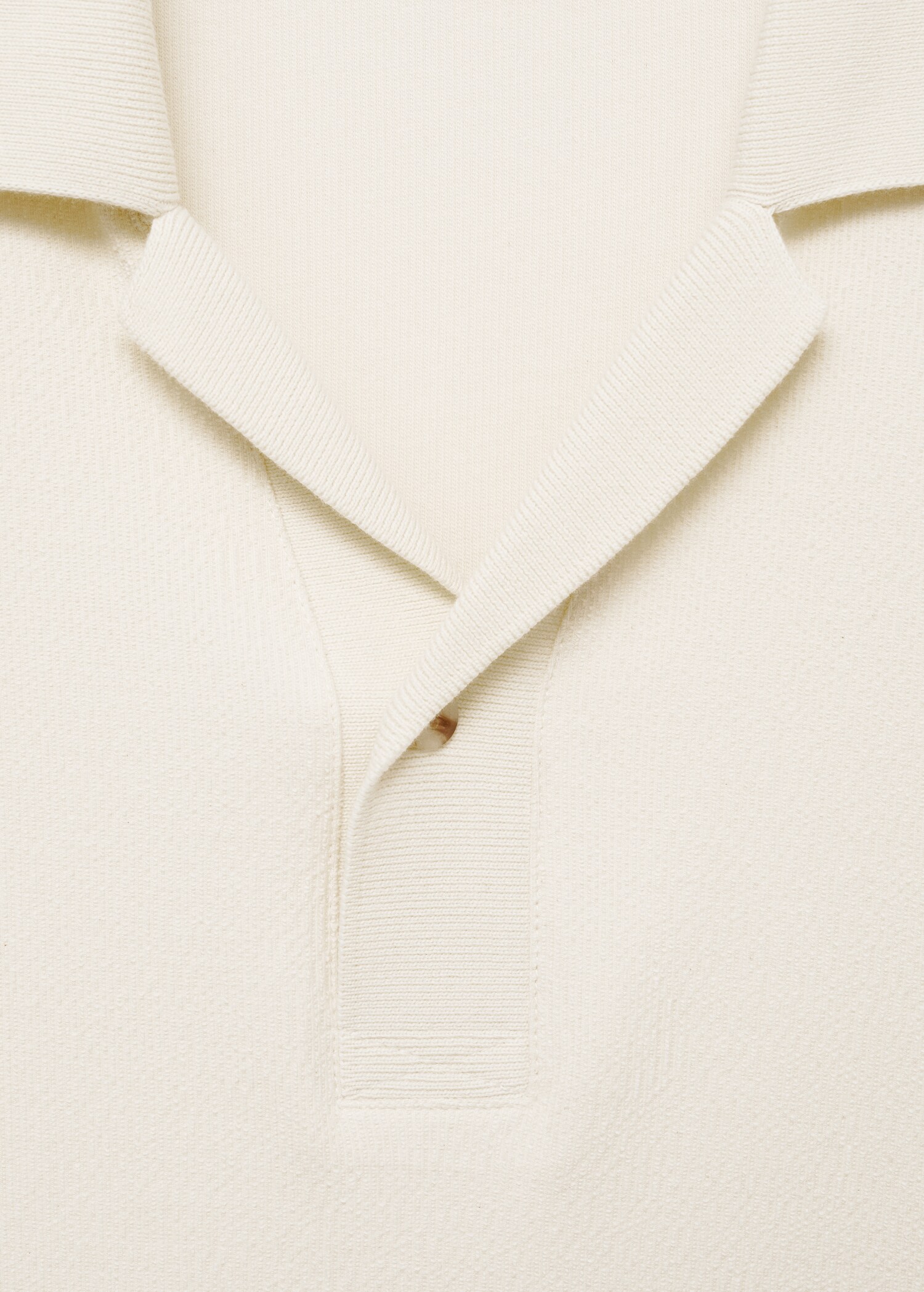 Strukturiertes Regular-Fit-Poloshirt aus Baumwolle - Detail des Artikels 8
