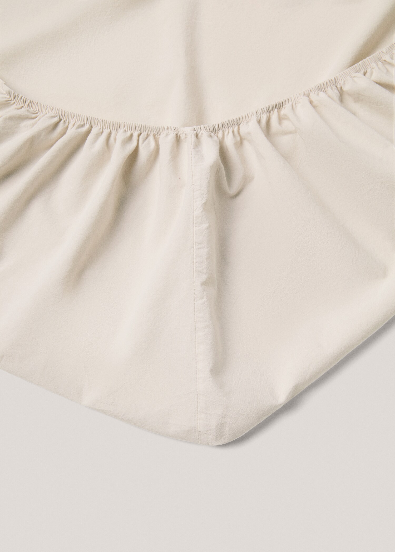 Washed cotton fitted sheet for single bed - Details of the article 1