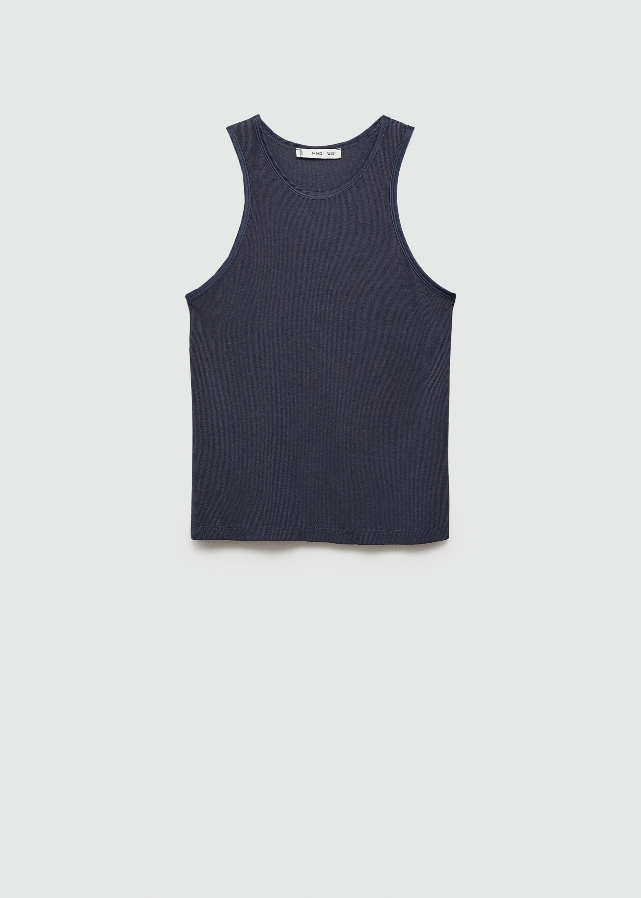 Top detalls setinats - Article sense model, Blau petroli. Ref: 77070621-00.