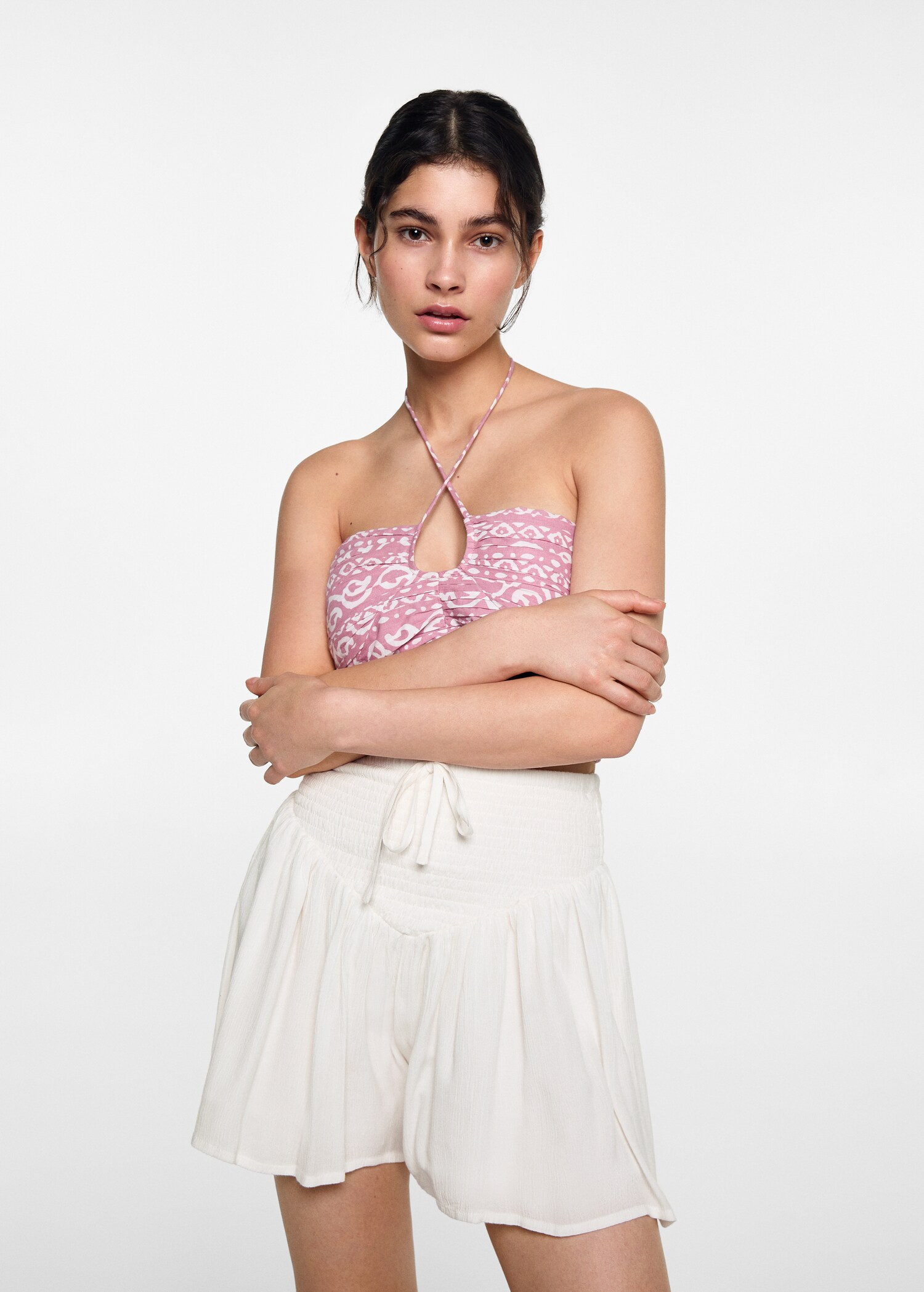 Gathered skort - Medium plane