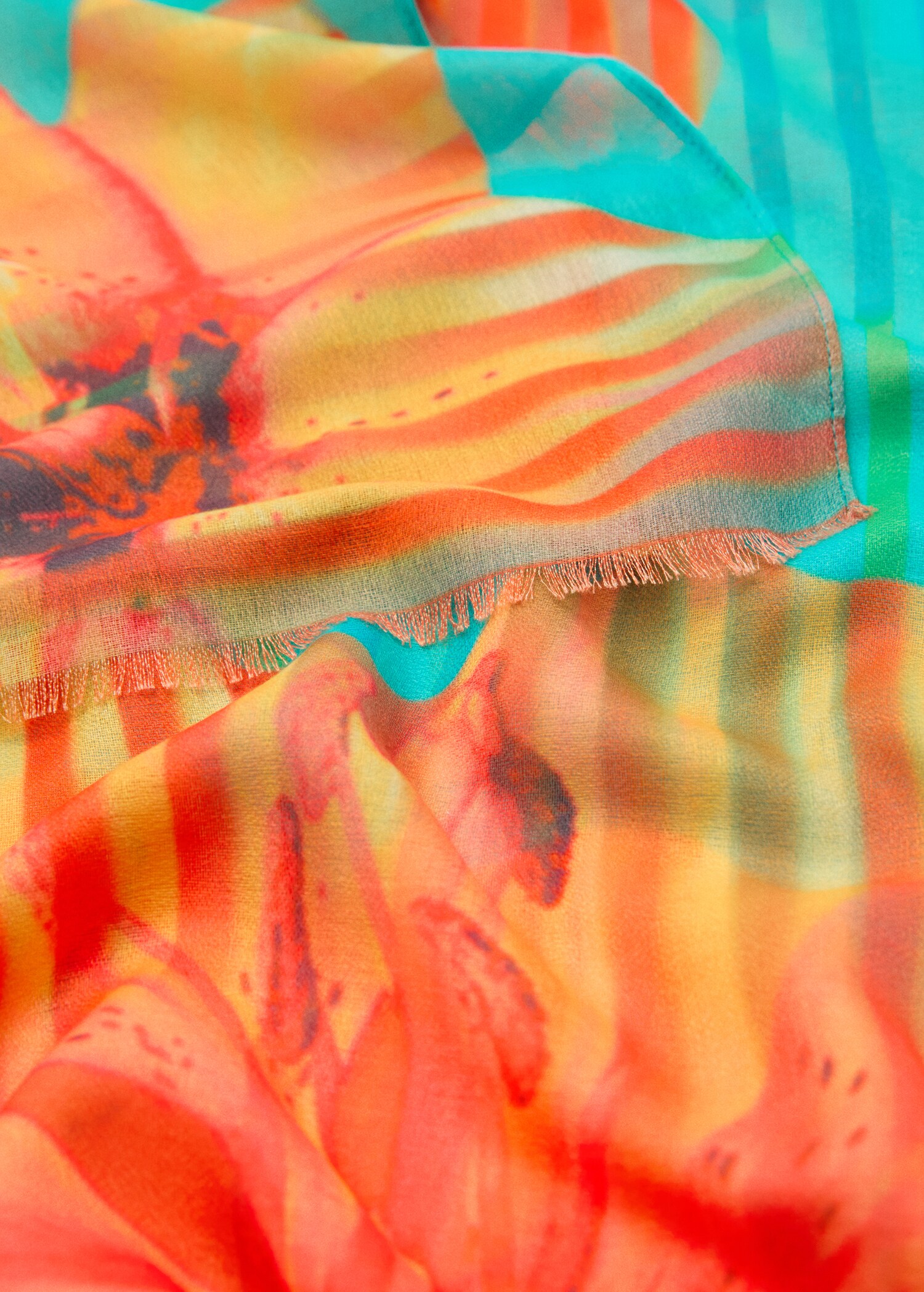 Foulard stampa floreale - Piano medio