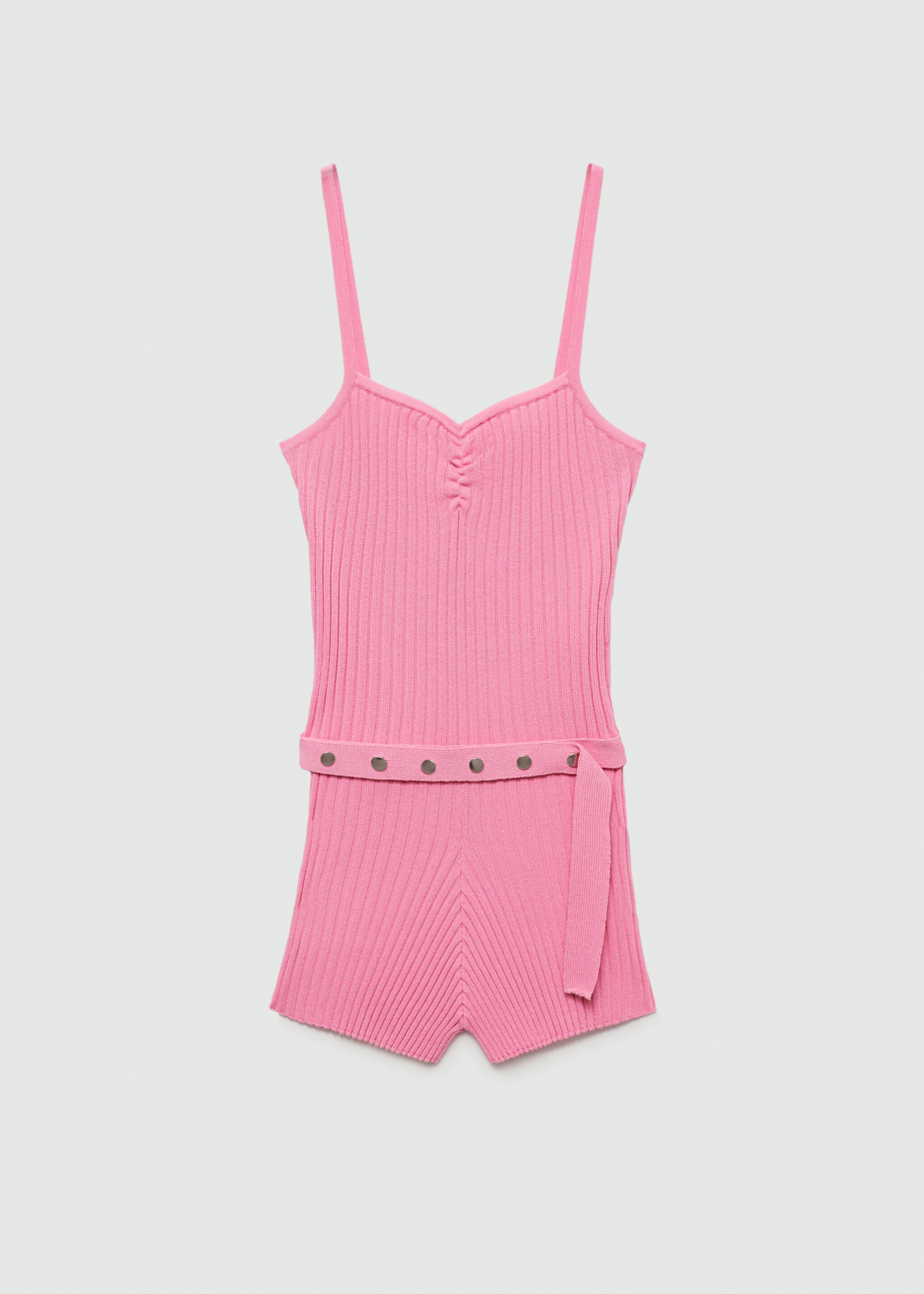 Belt knitted jumpsuit - Article without model