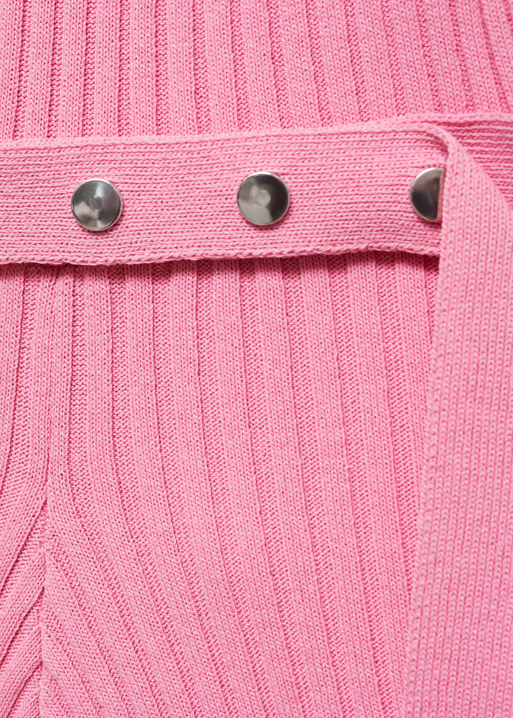 Belt knitted jumpsuit - Details of the article 8
