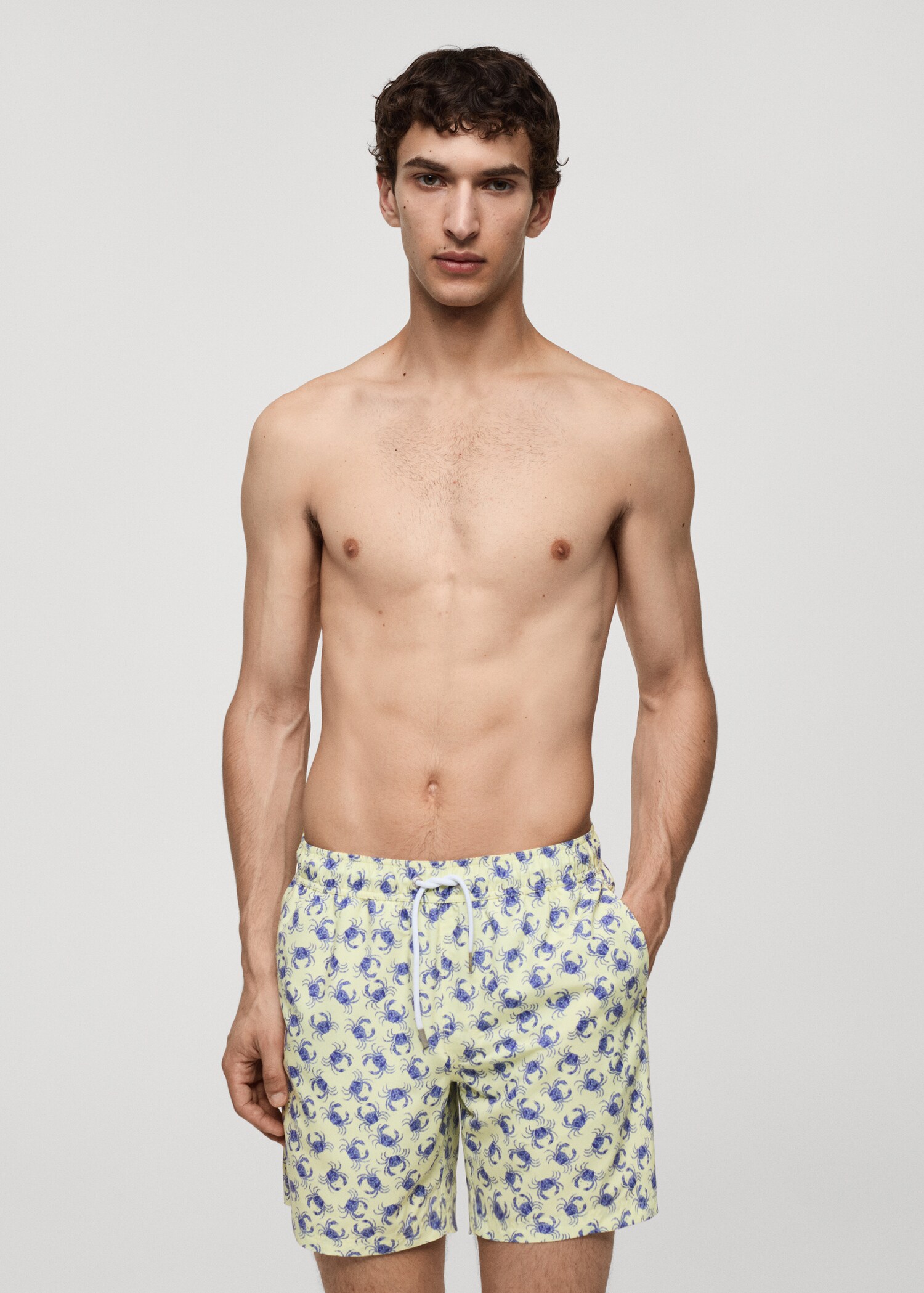 Crab-print swimsuit - Medium plane