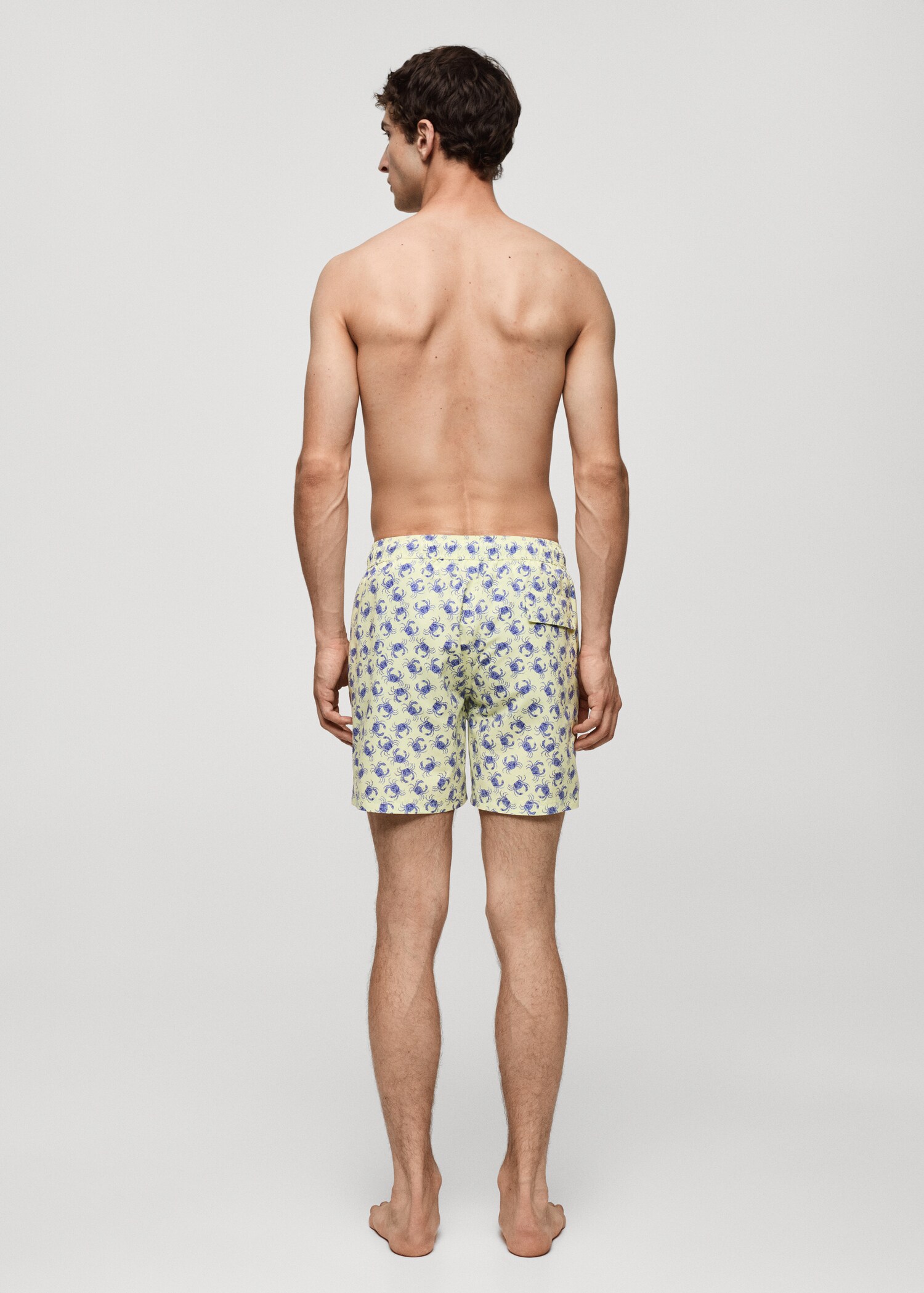 Crab-print swimsuit - Reverse of the article