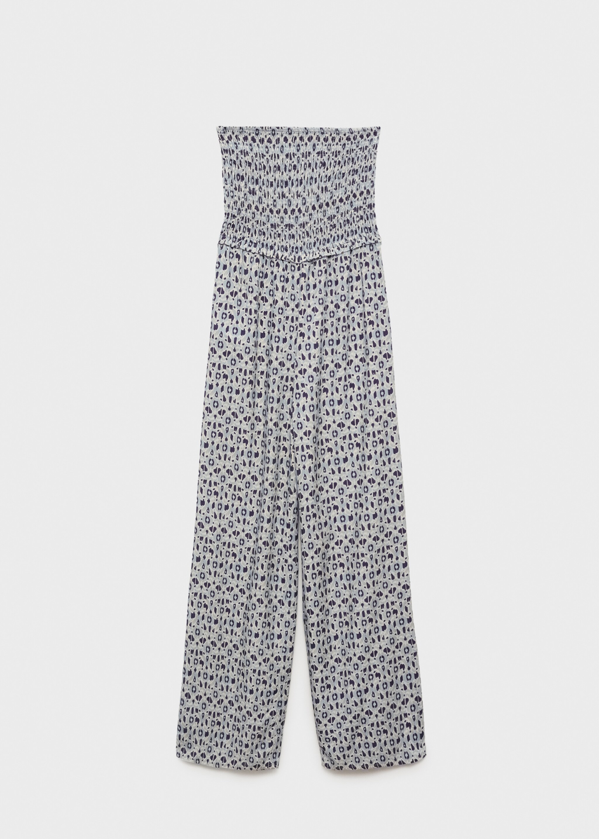 Printed strapless jumpsuit - Article without model