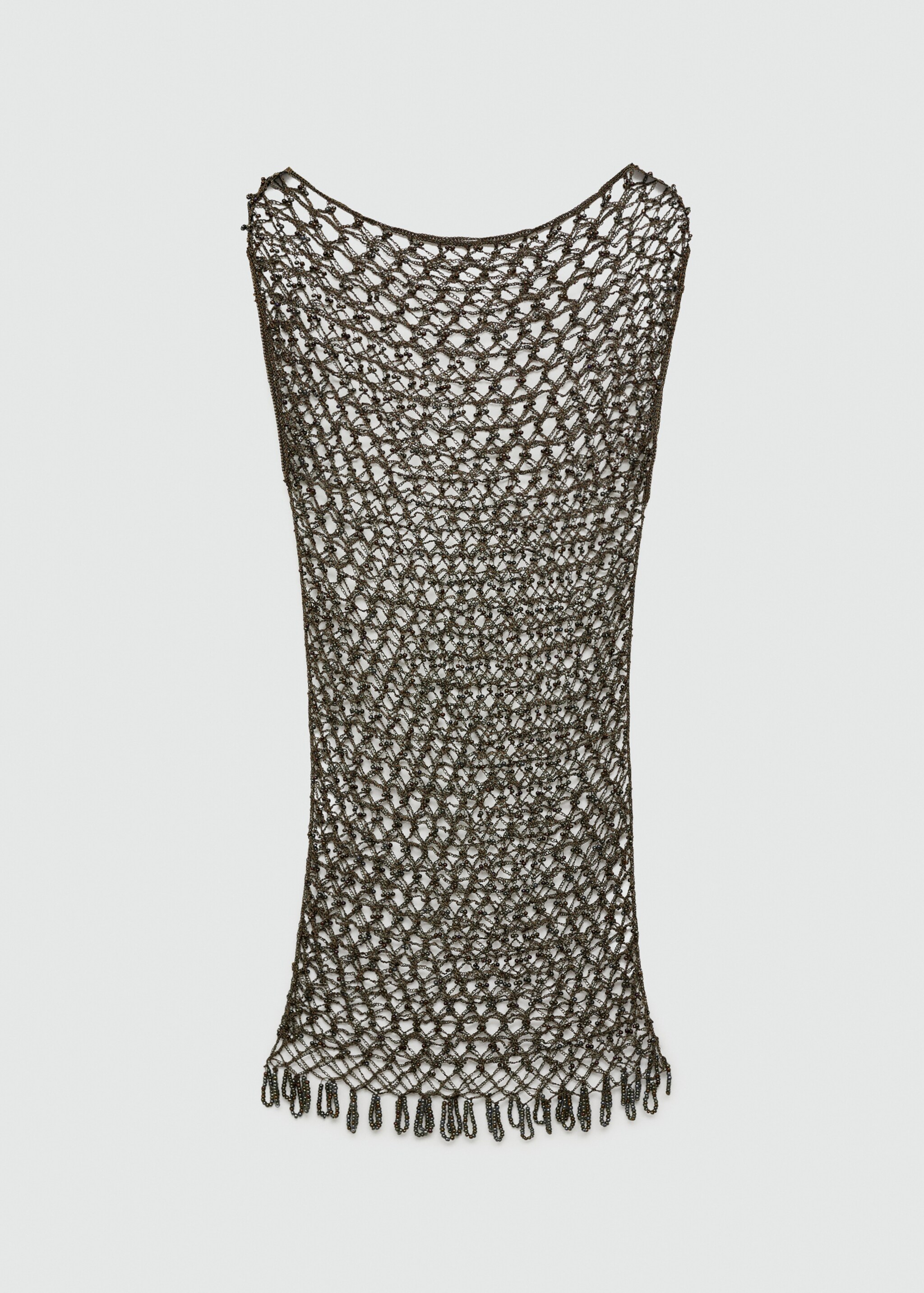 Crystal knitted dress - Article without model, Khaki. Ref: 77070643-00.