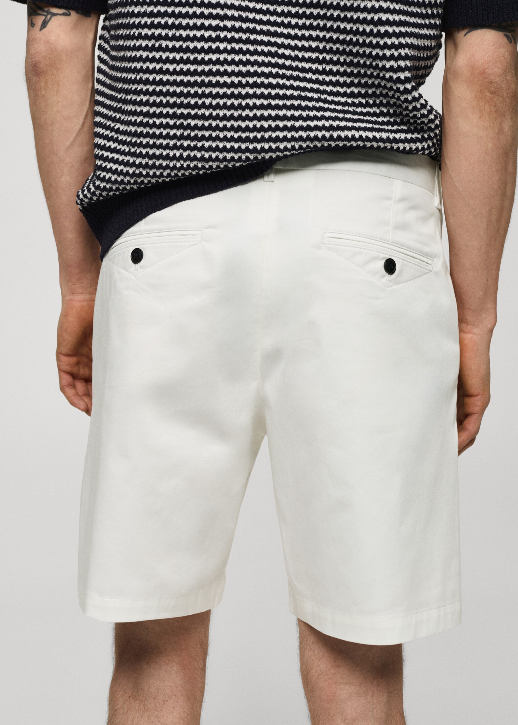 Slim Fit-Bermudashorts aus Baumwolle - Detail des Artikels 6