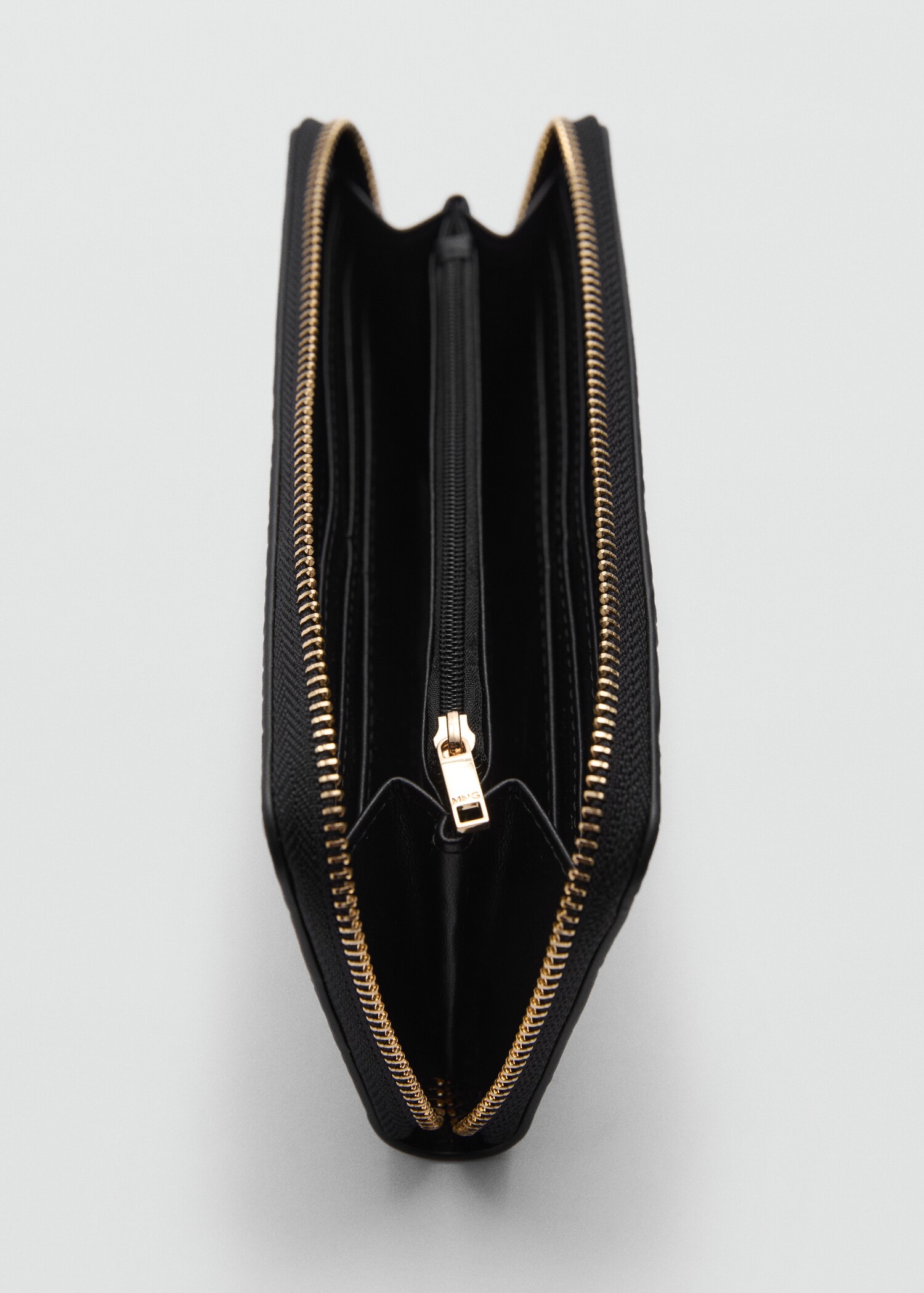 Zip-Brieftasche mit Krokoprägung - Detail des Artikels 1