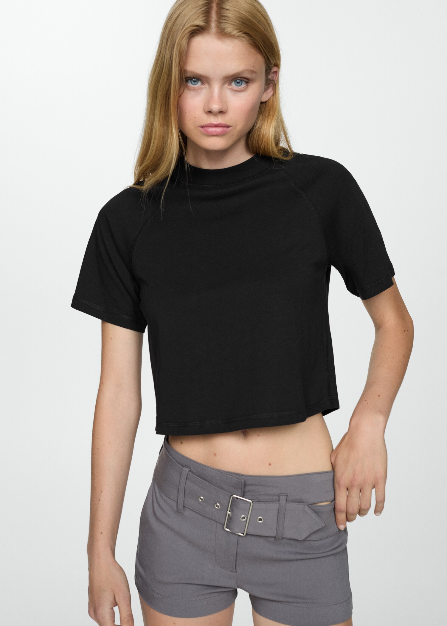 Camiseta algodón costuras - Plano medio