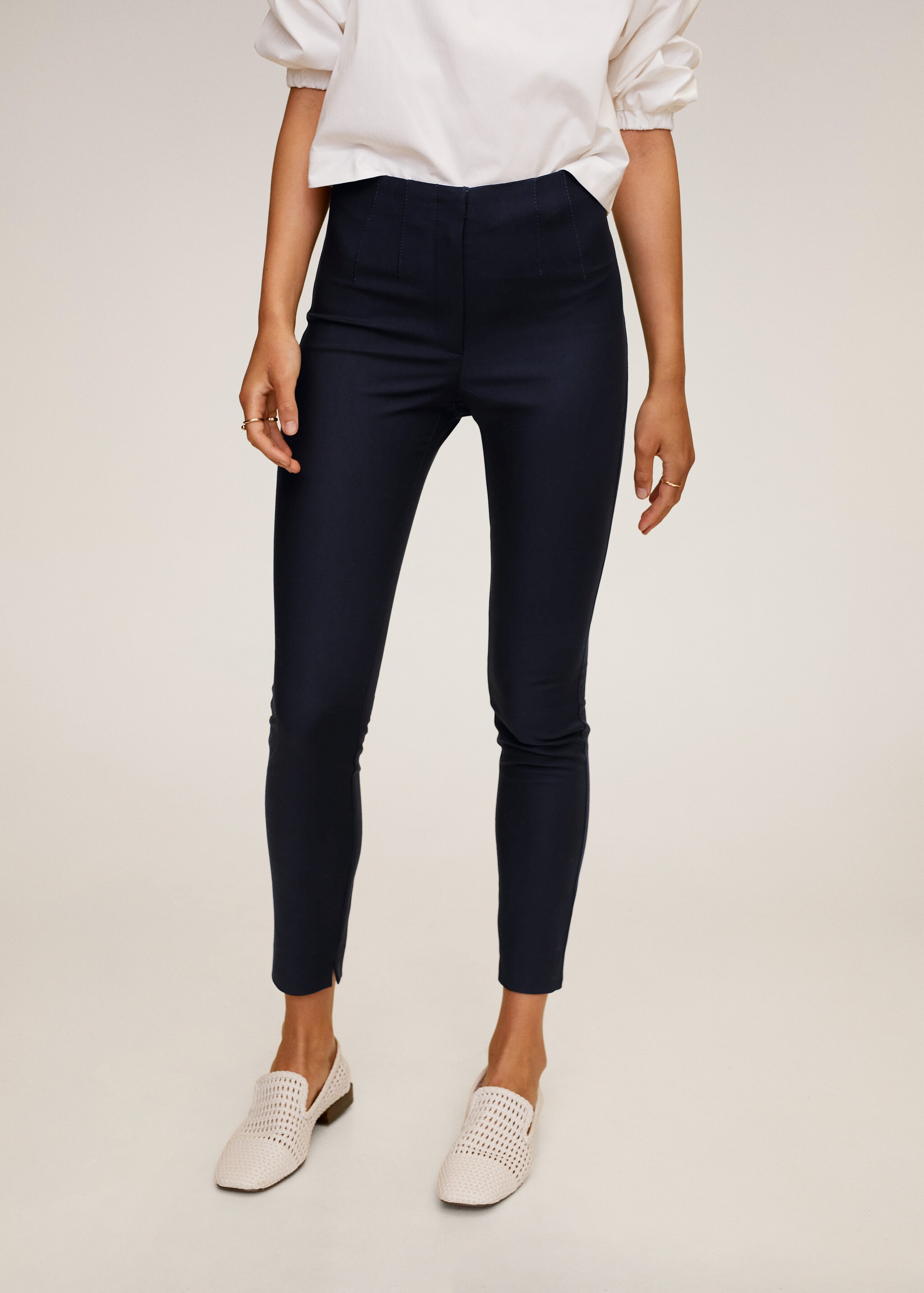Elastic waist pants - Medium plane