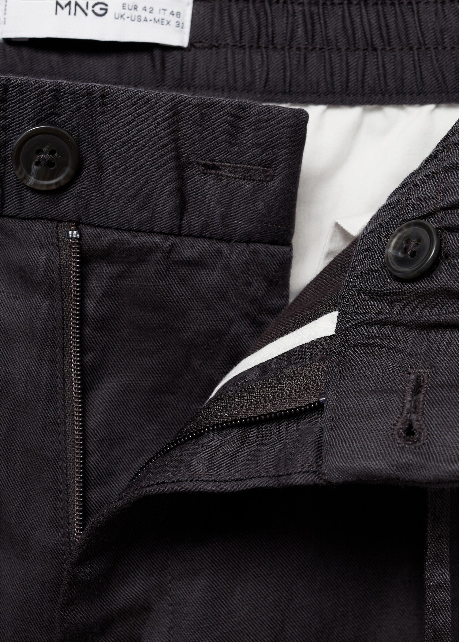 Tencel™ linen trousers with drawstring - Details of the article 8