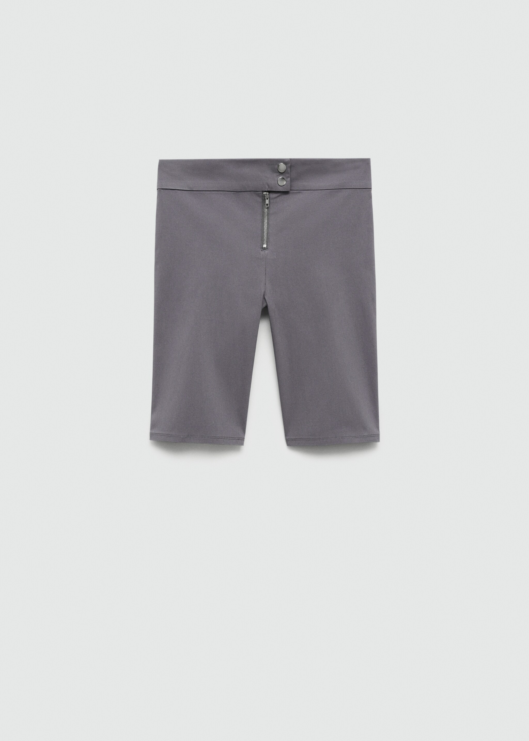 Cycling leggings with zip - Article without model, Grey. Ref: 77072535-00.