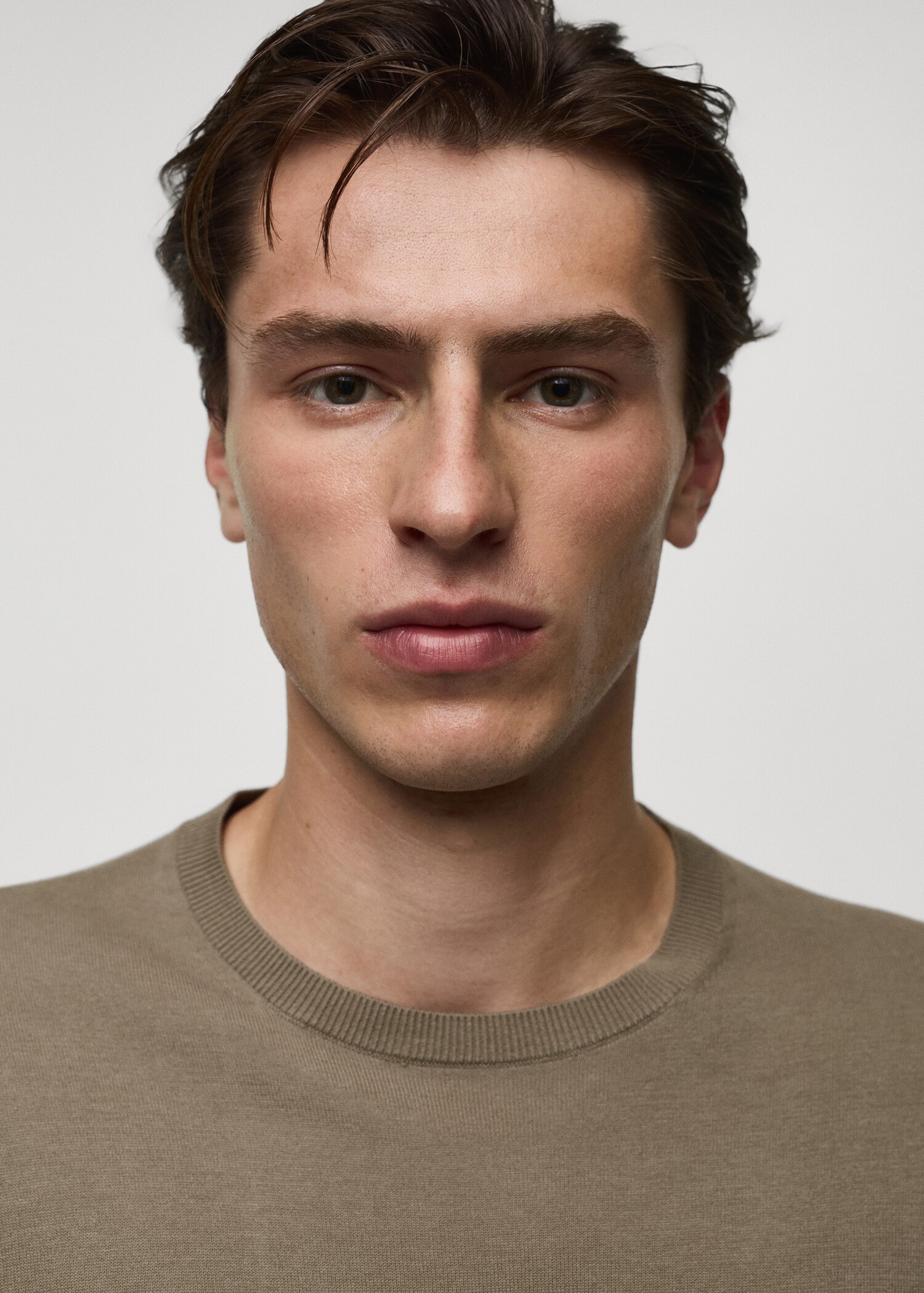 100% cotton fine-knit sweater - Details of the article 1