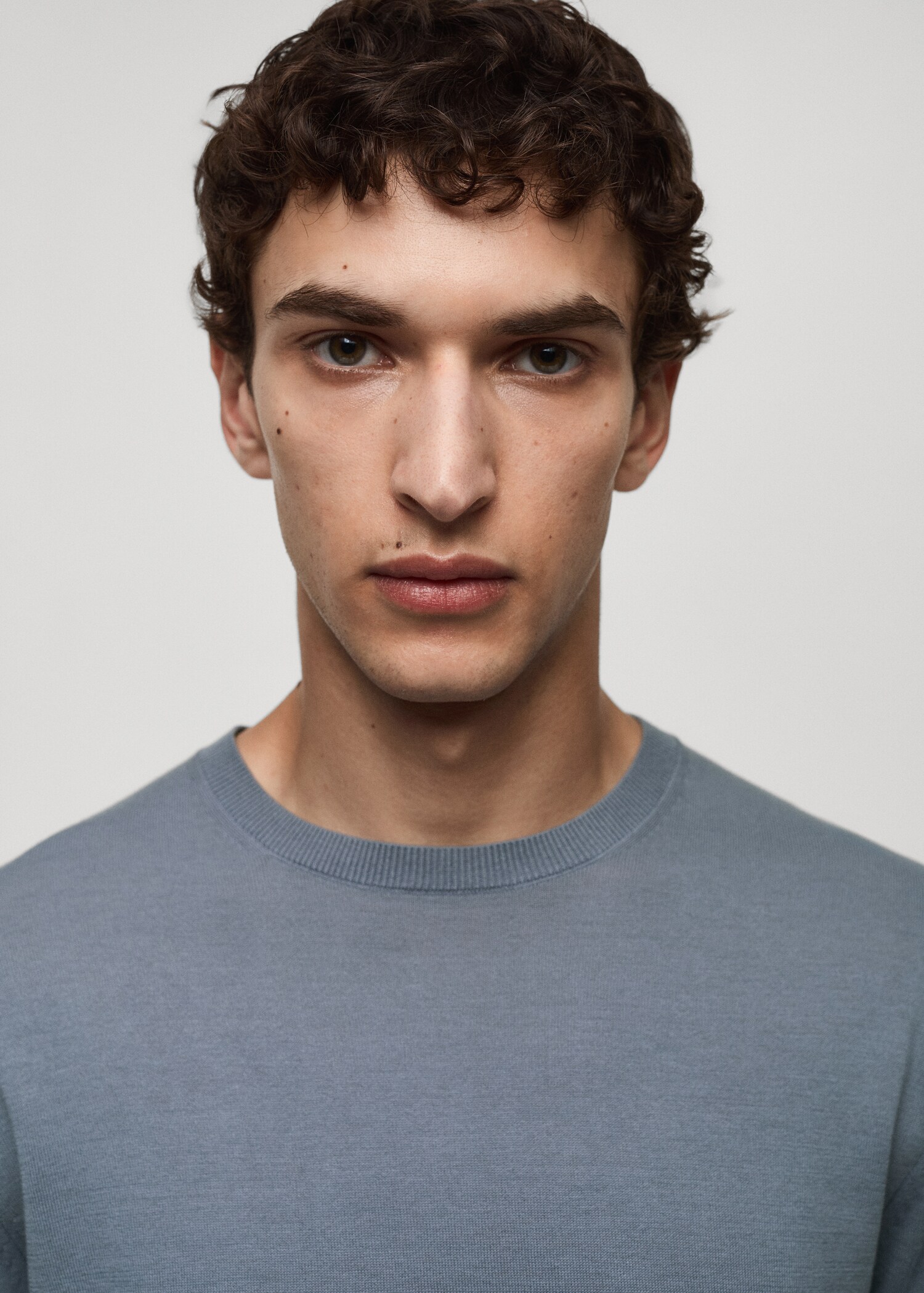 100% cotton fine-knit sweater - Details of the article 1