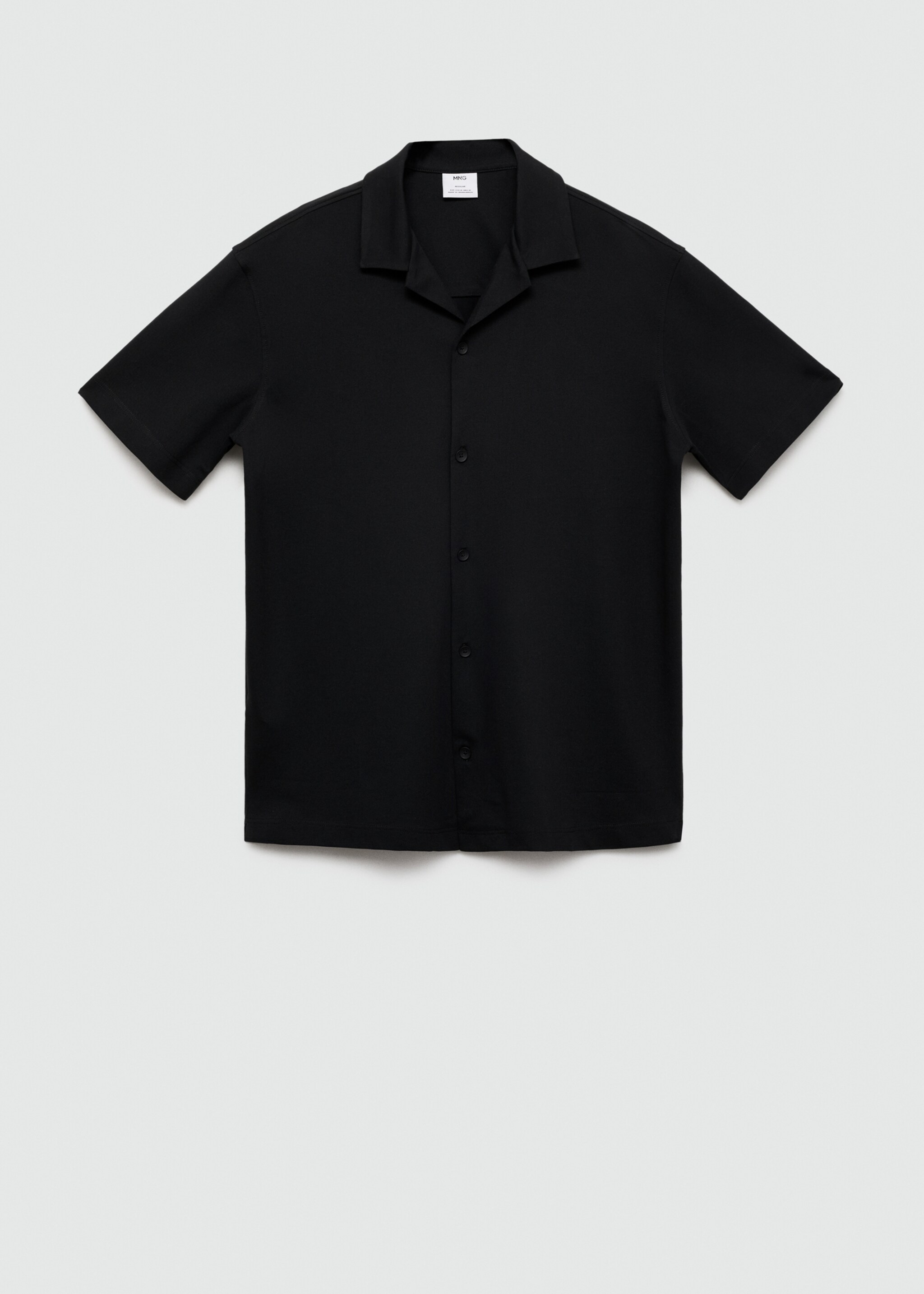 Bowling collar cotton shirt - Article without model