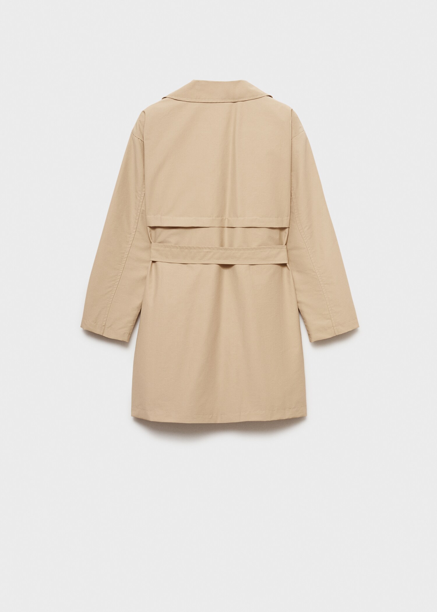 Classic trench coat with belt - Reverse of the article
