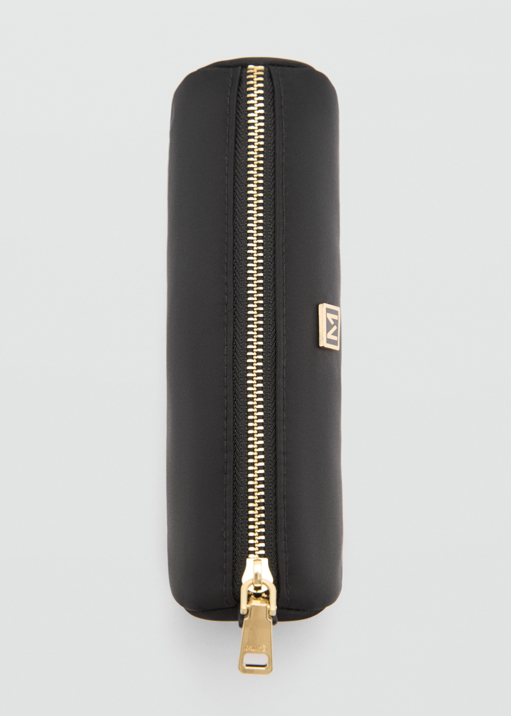 Logo zipped pencil case - Details of the article 1, Black. Ref: 77072548-00.