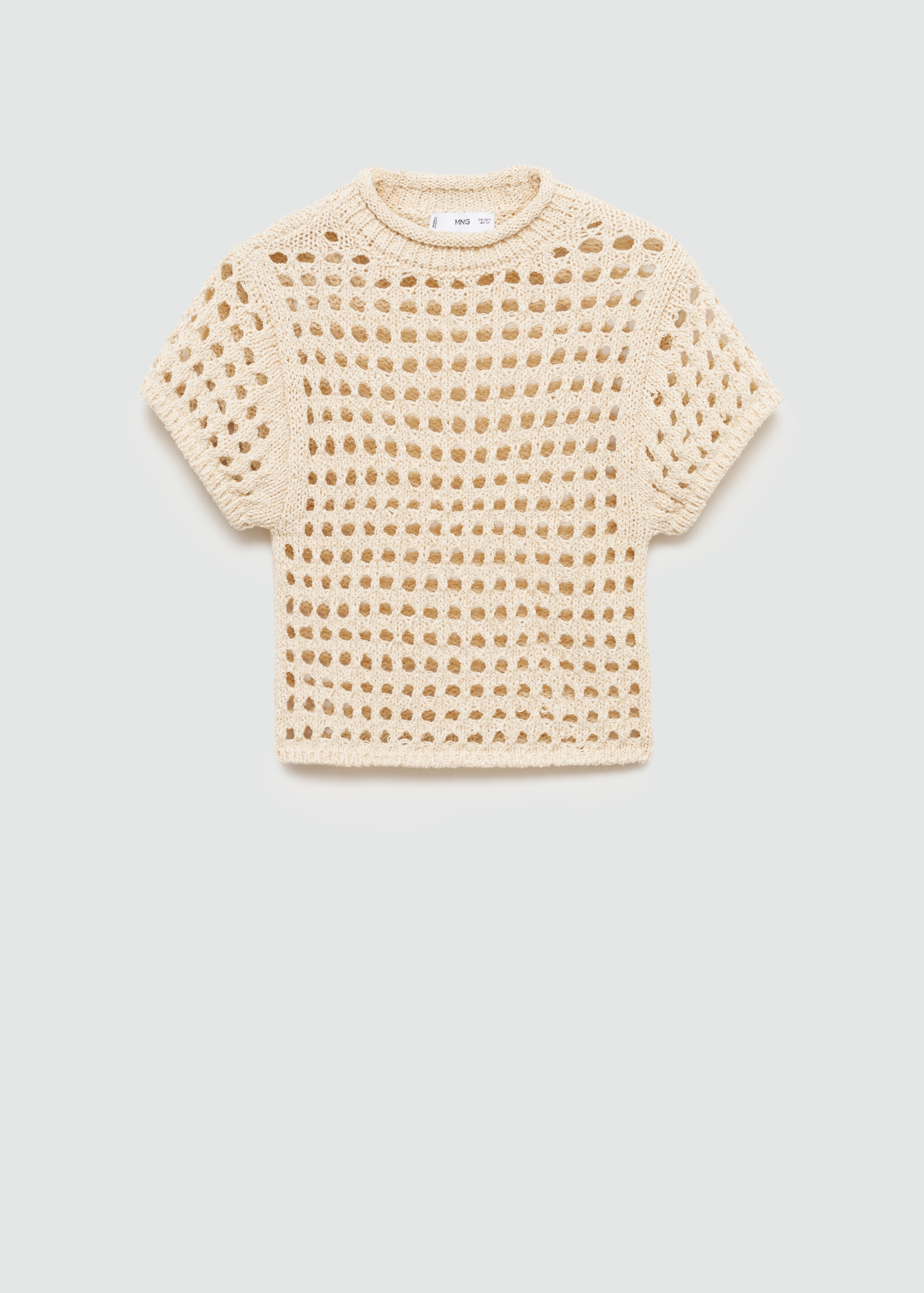 Pull-over ajouré manches courtes - Article sans modèle
