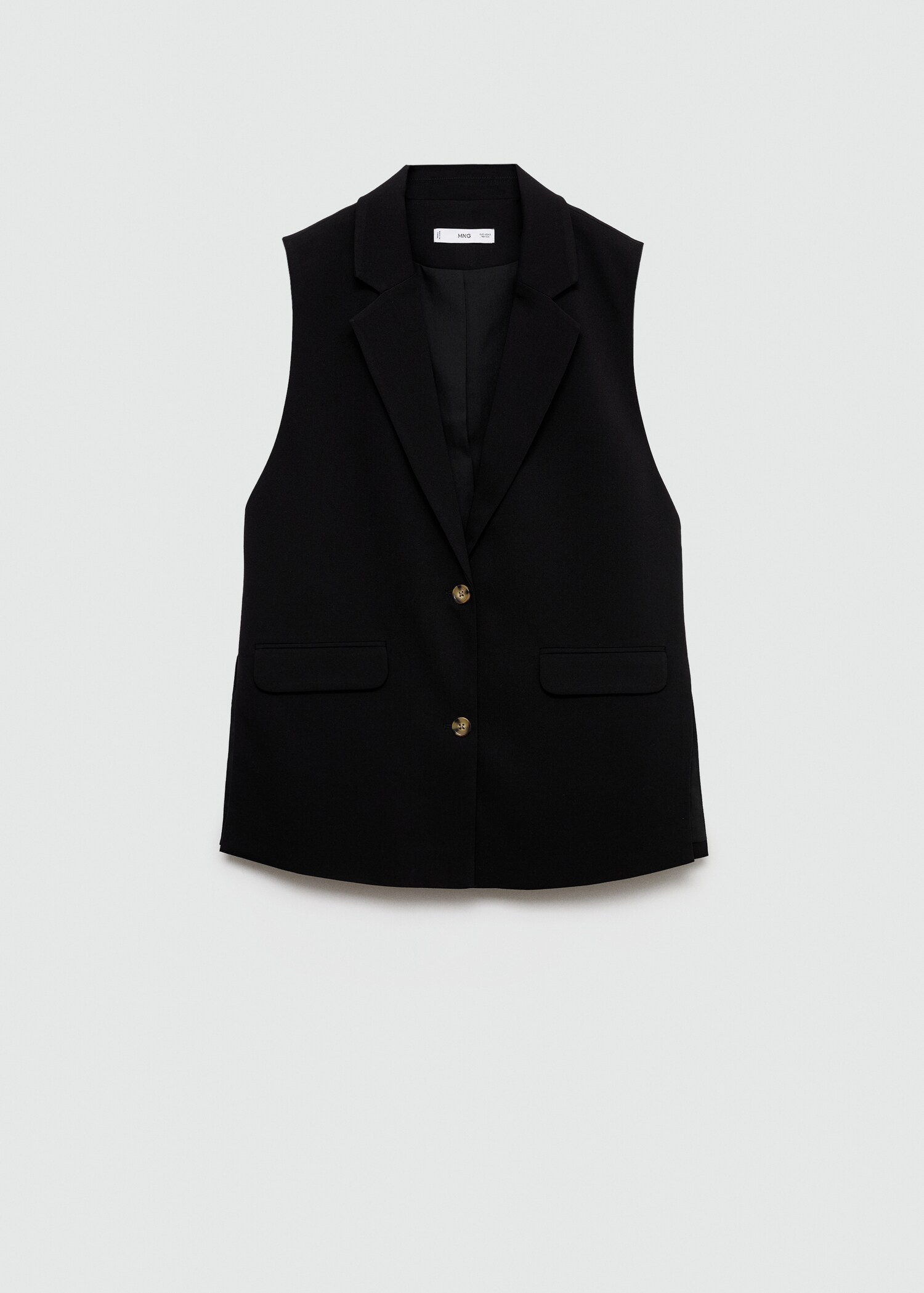 Long gilet with openings - Article without model