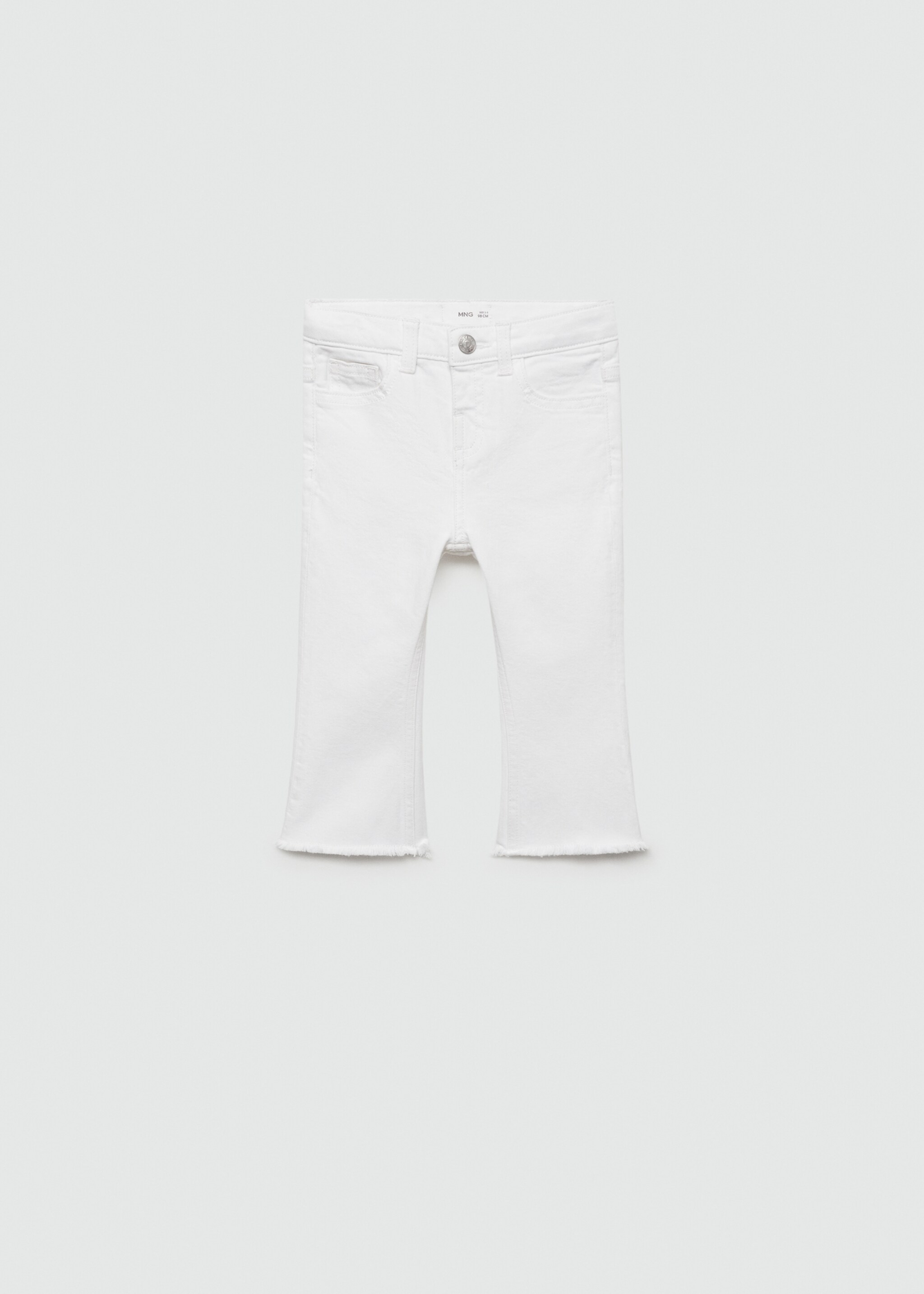 Flared finished jeans - Article without model, White. Ref: 77072913-00.