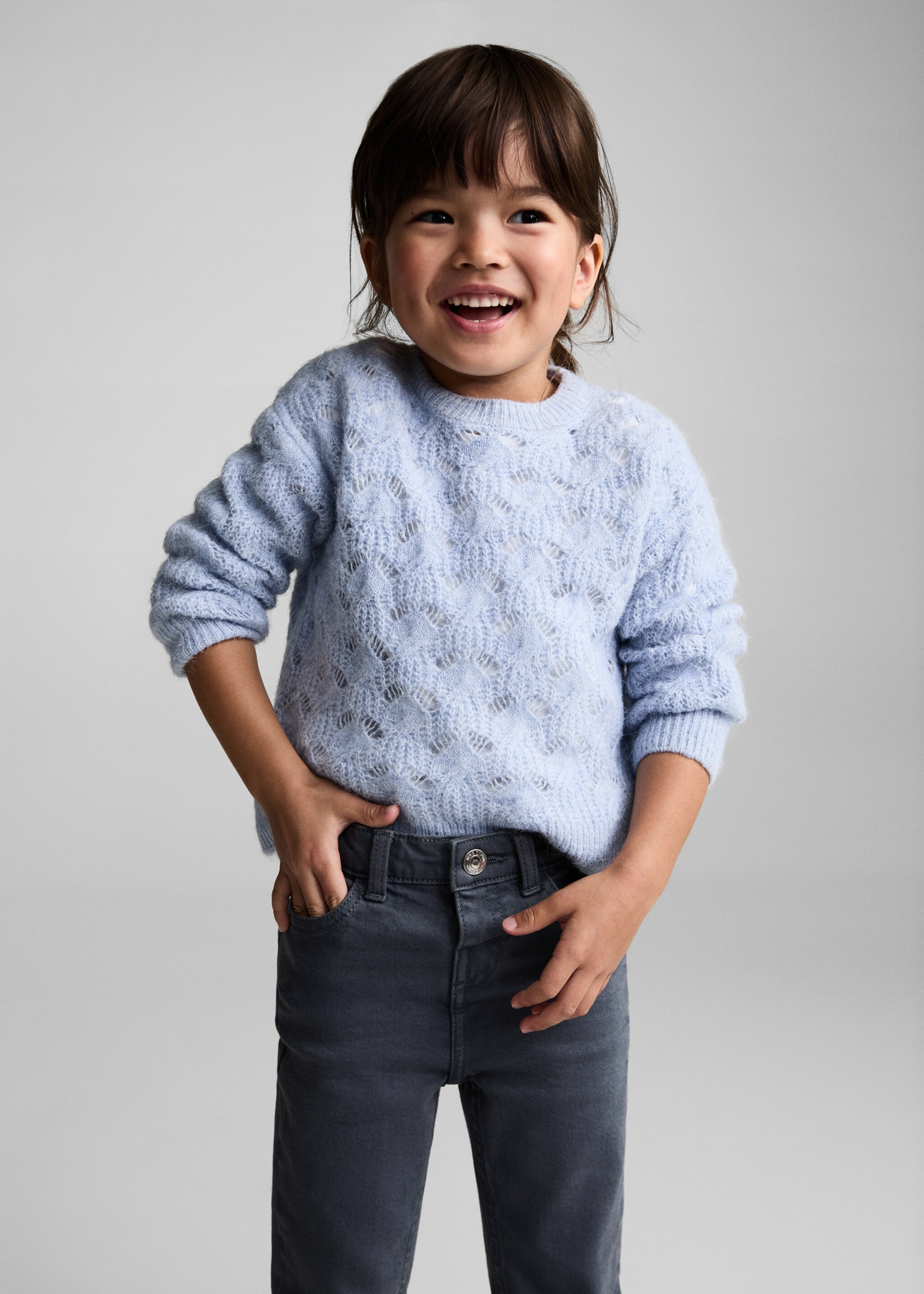 Flared jeans - Middenvlak, Blauw. Ref: 77072913-00.