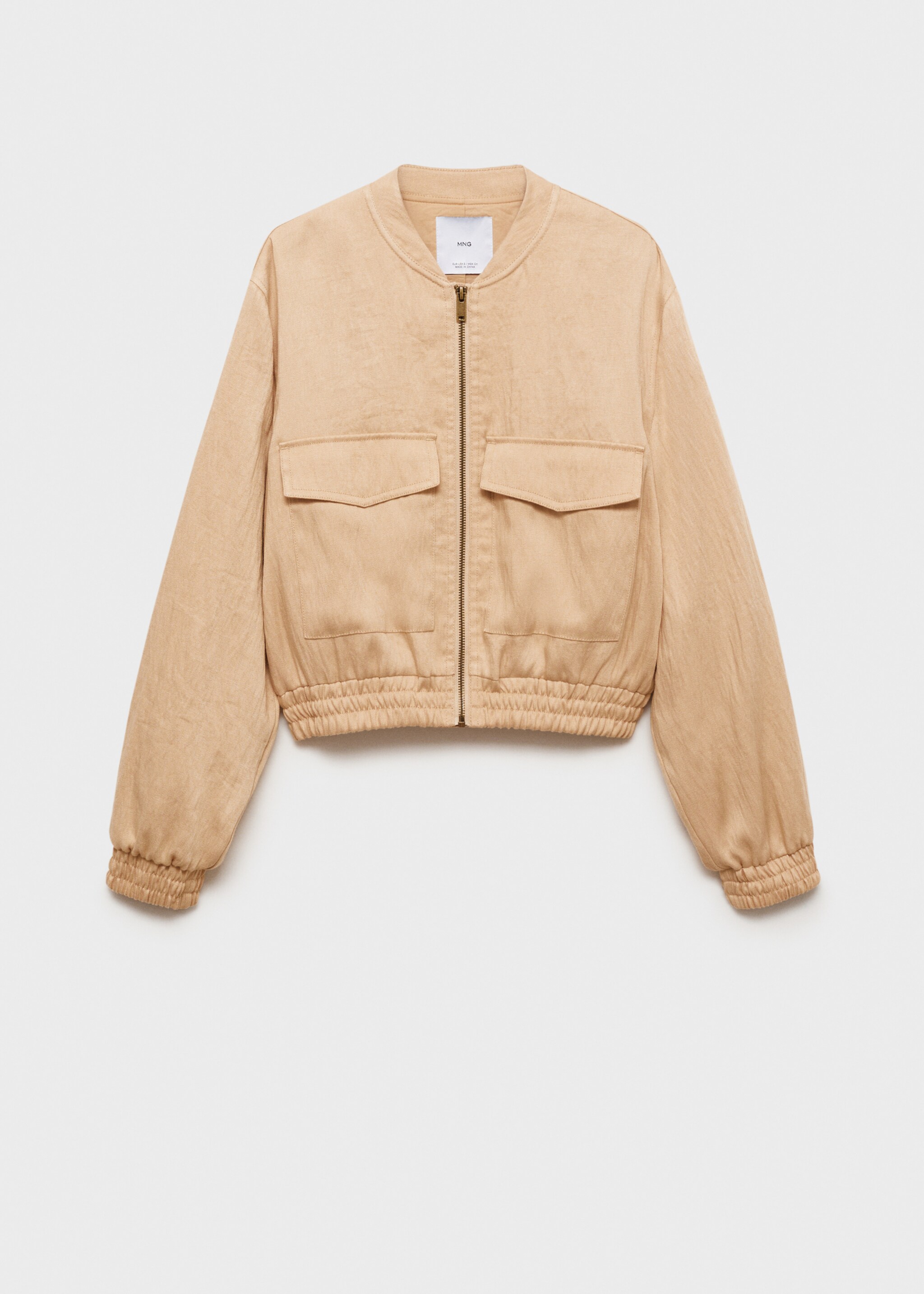 Veste bomber - Article sans modèle, Beige. Ref: 77072916-00.