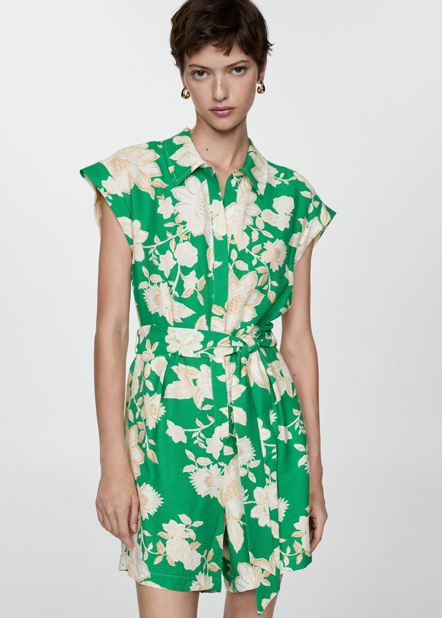 Combi-short fleurs - Plan moyen