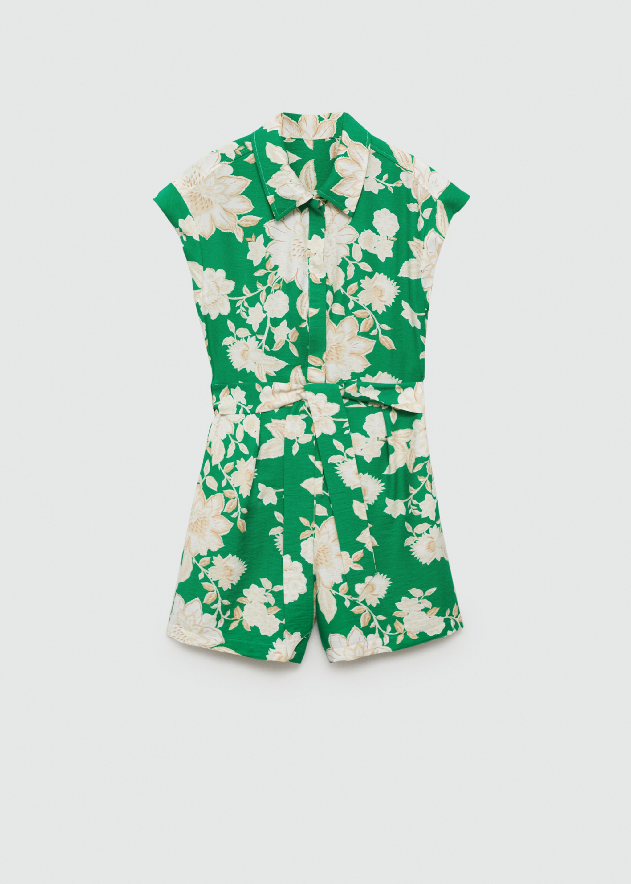 Kort jumpsuit med blomster - Artikkel uten modell