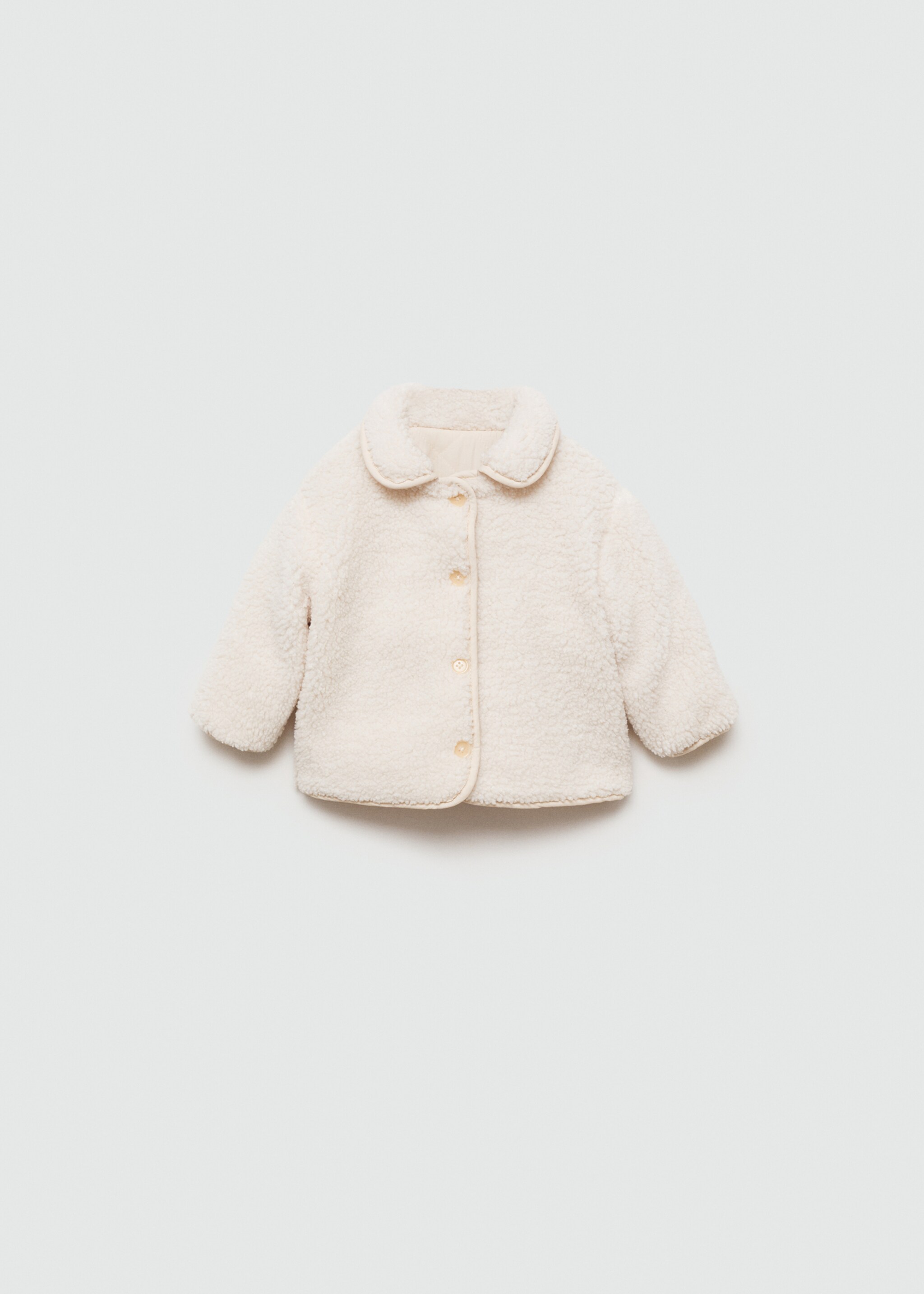 Quilted reversible anorak - Details of the article 8, Ecru. Ref: 77072920-00.