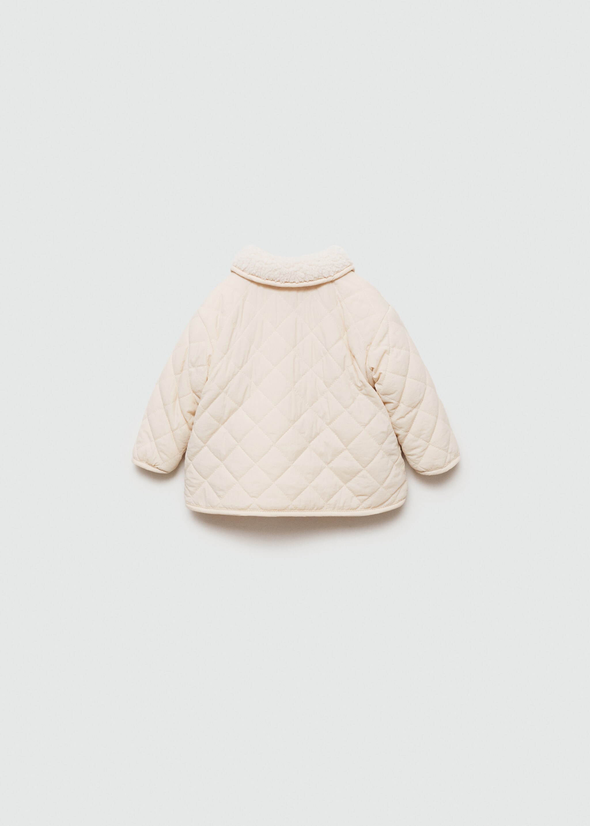 Quilted reversible anorak - Reverse of the article, Ecru. Ref: 77072920-00.