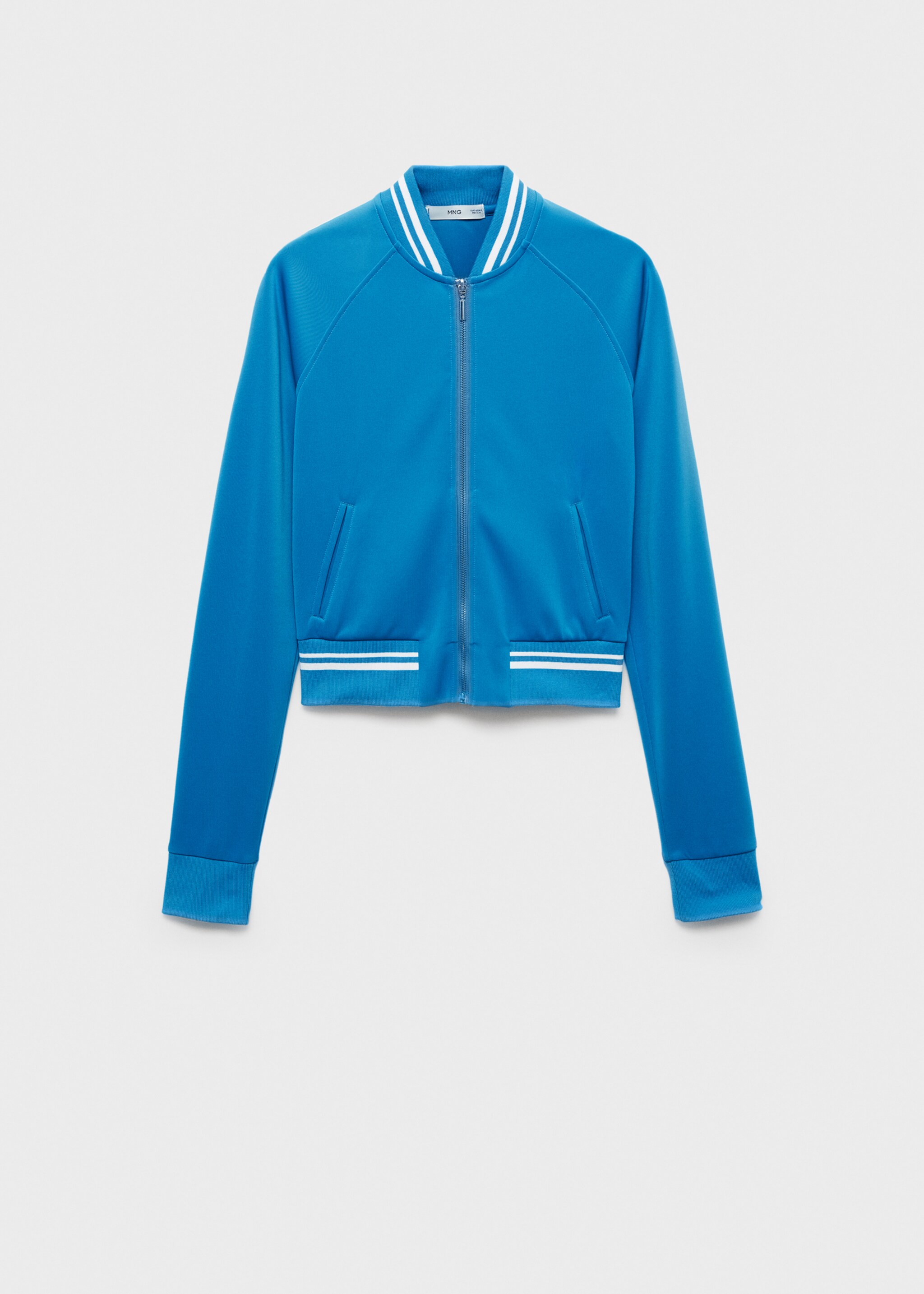 Contrasting striped bomber jacket - Article without model