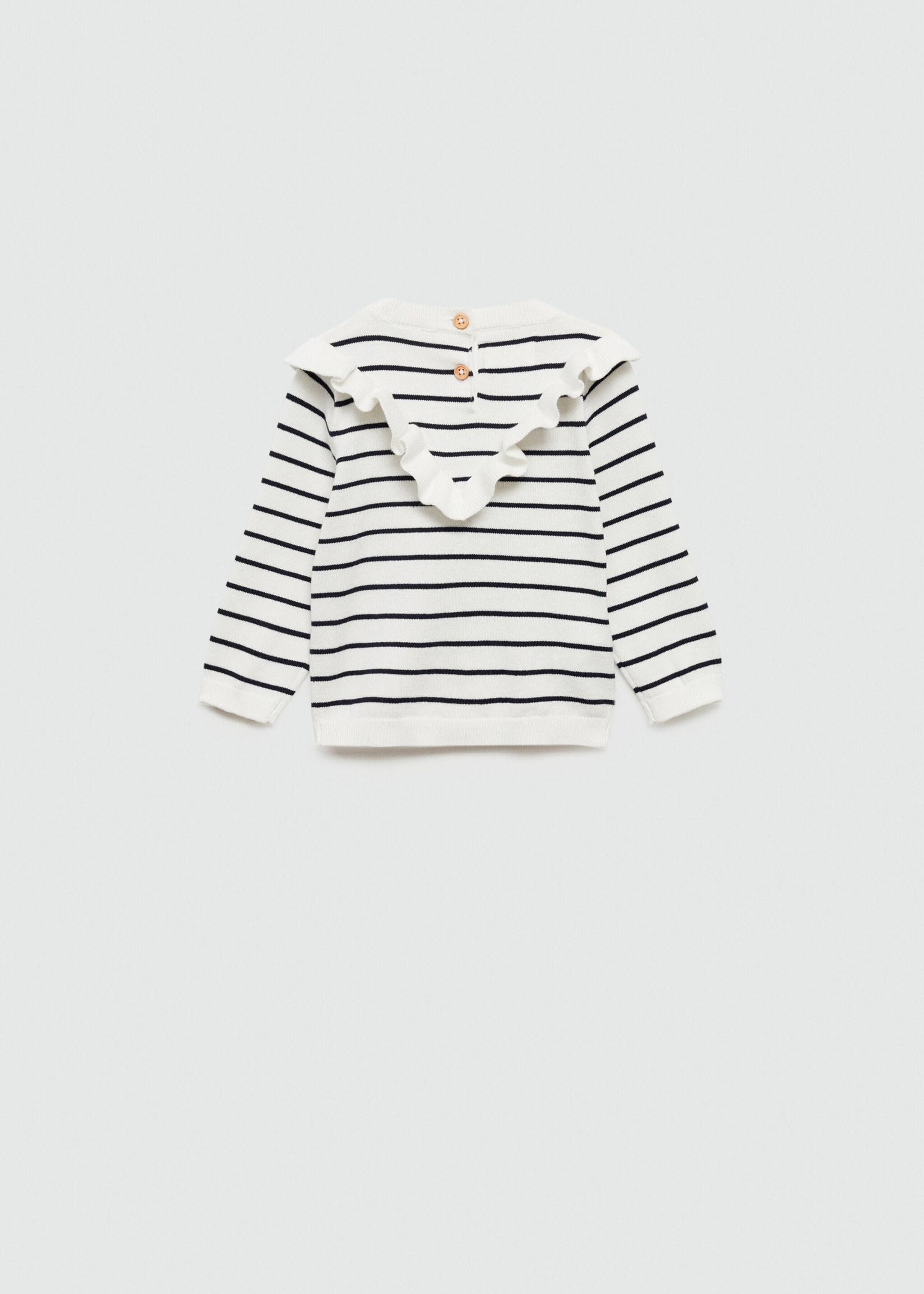 Ruffle striped sweater - Reverse of the article