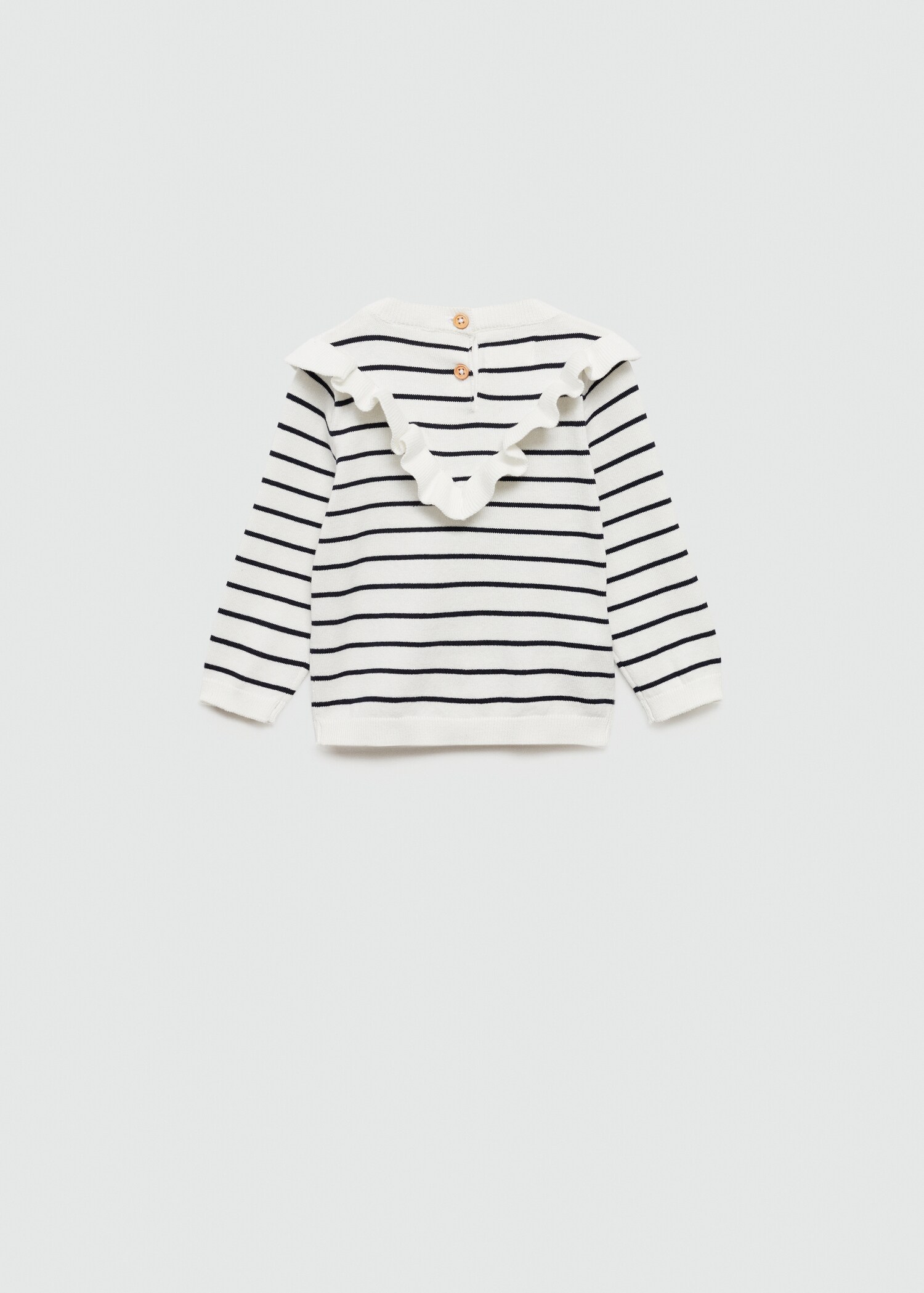 Ruffle striped sweater - Reverse of the article