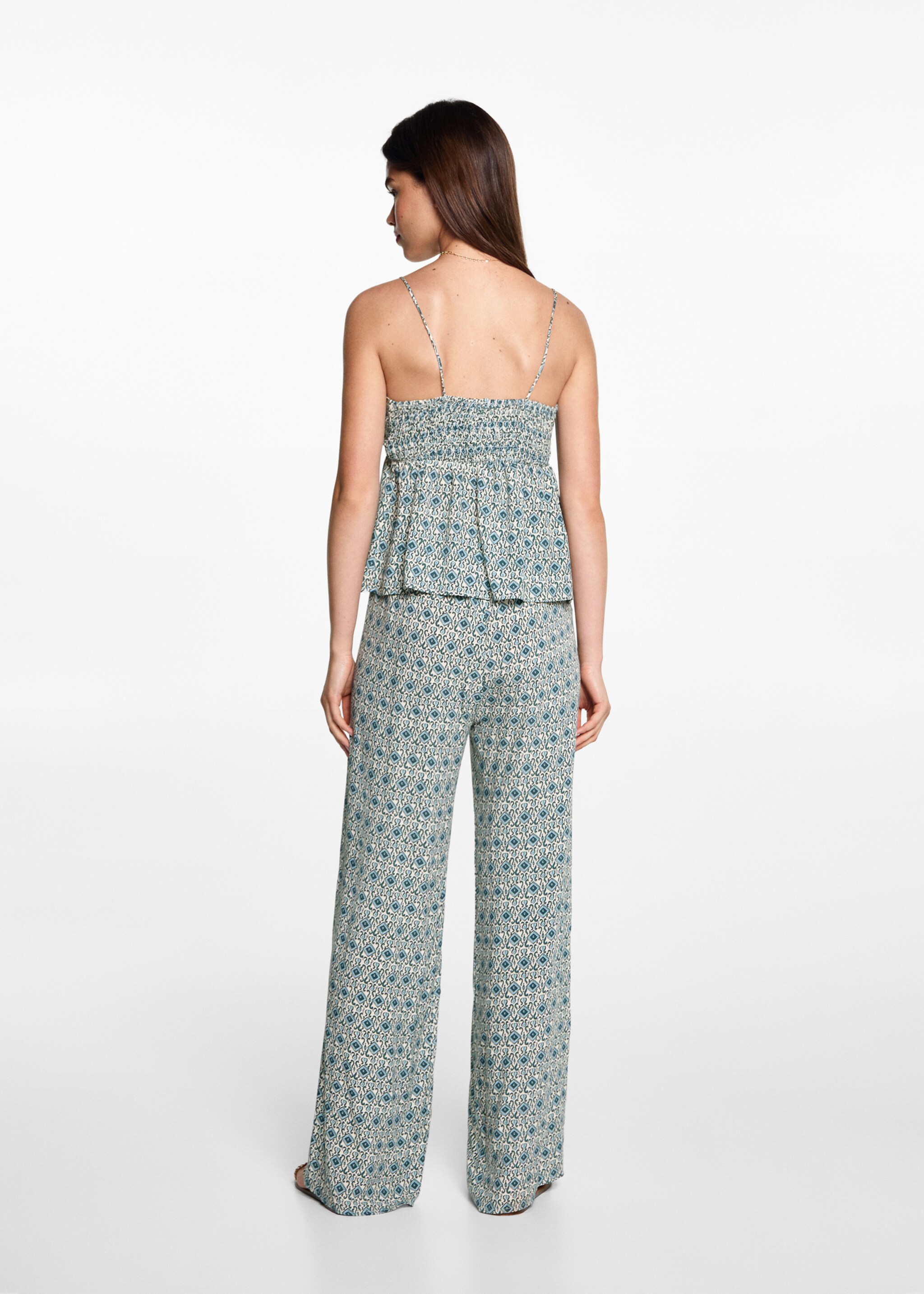 Pantaloni diritti stampati - Retro dell'articolo