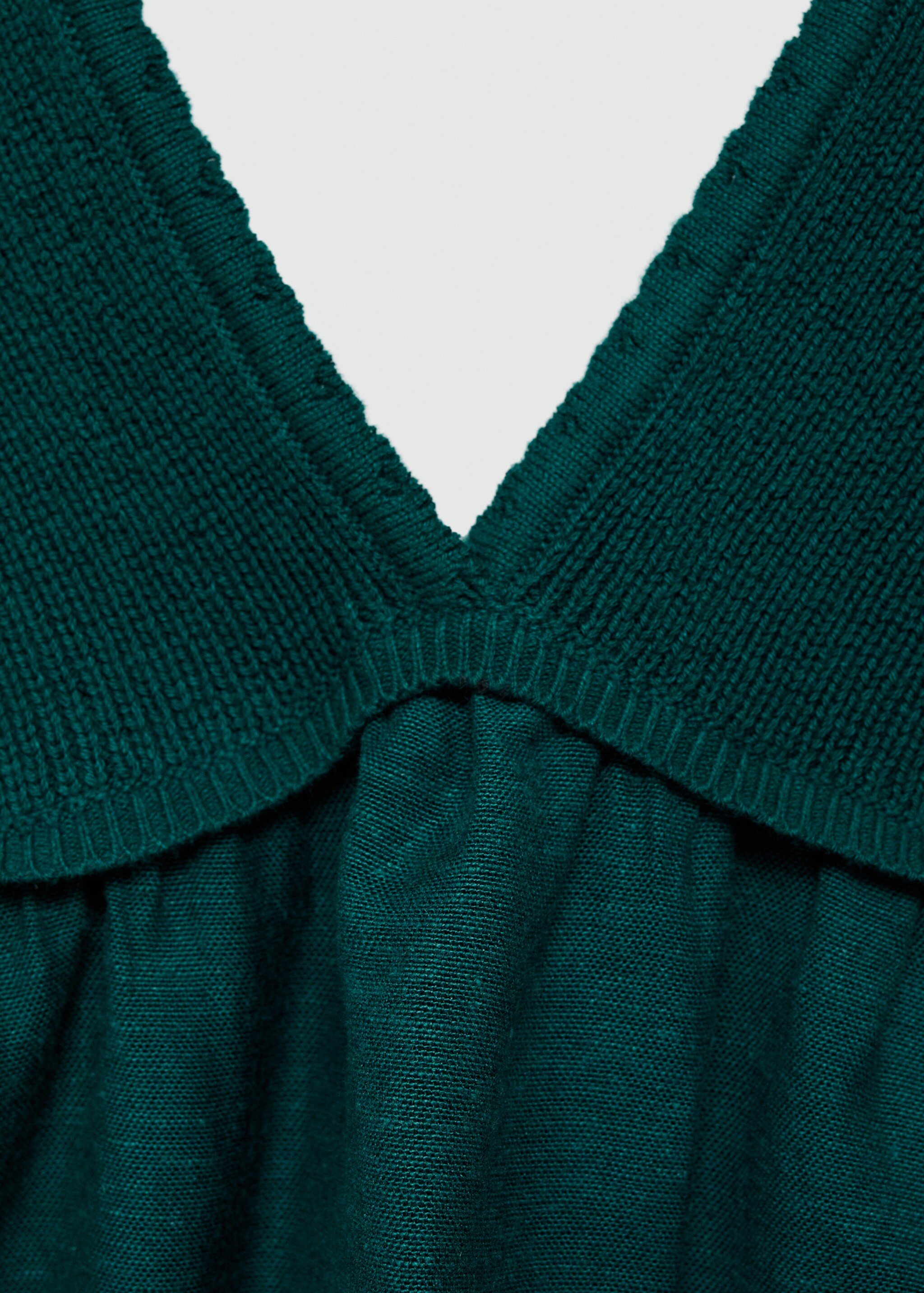 Top empiècement crochet - Détail de l'article 8, Bleu pétrole. Ref: 77072933-00.