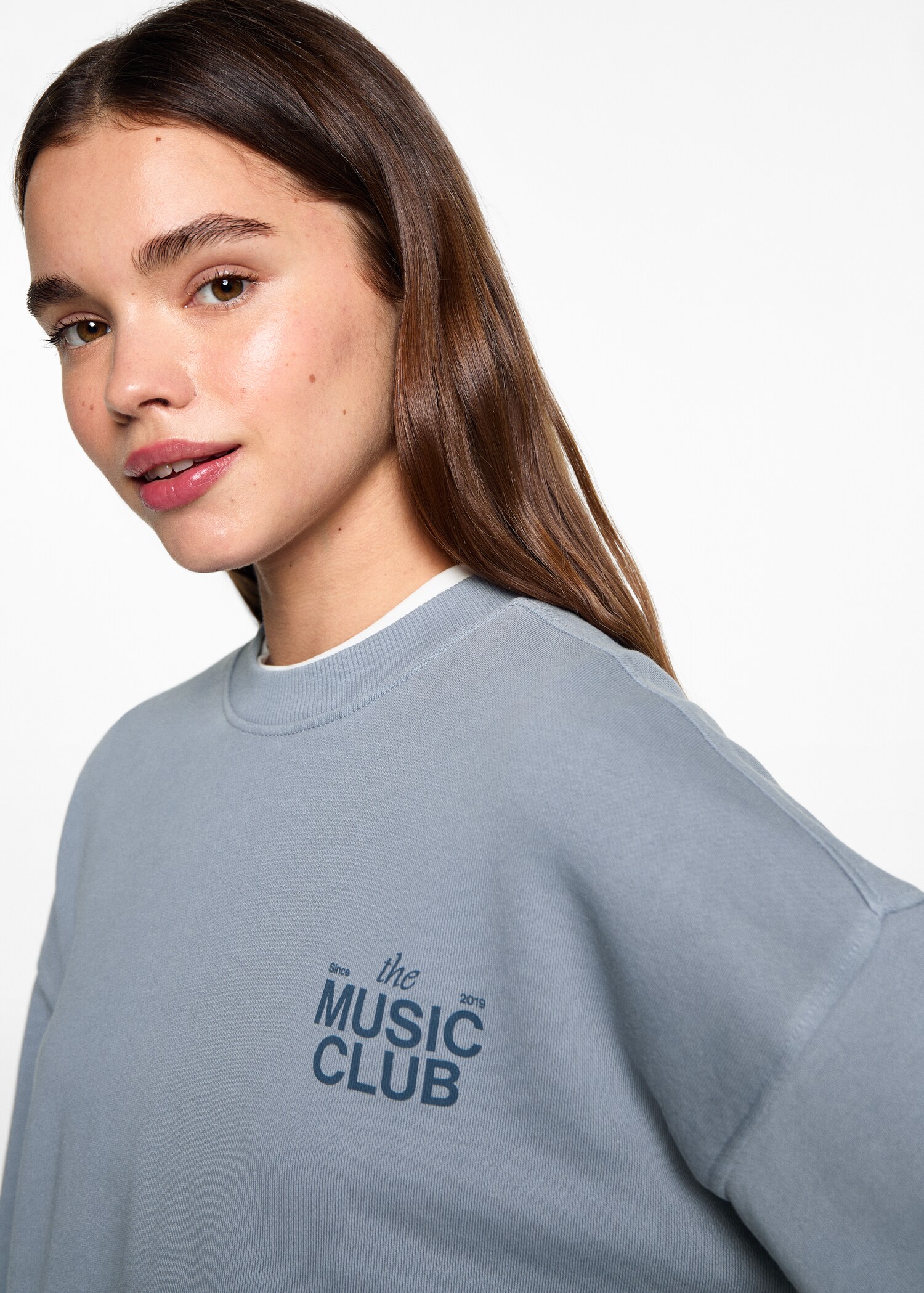 Printed cotton sweatshirt - Details of the article 1