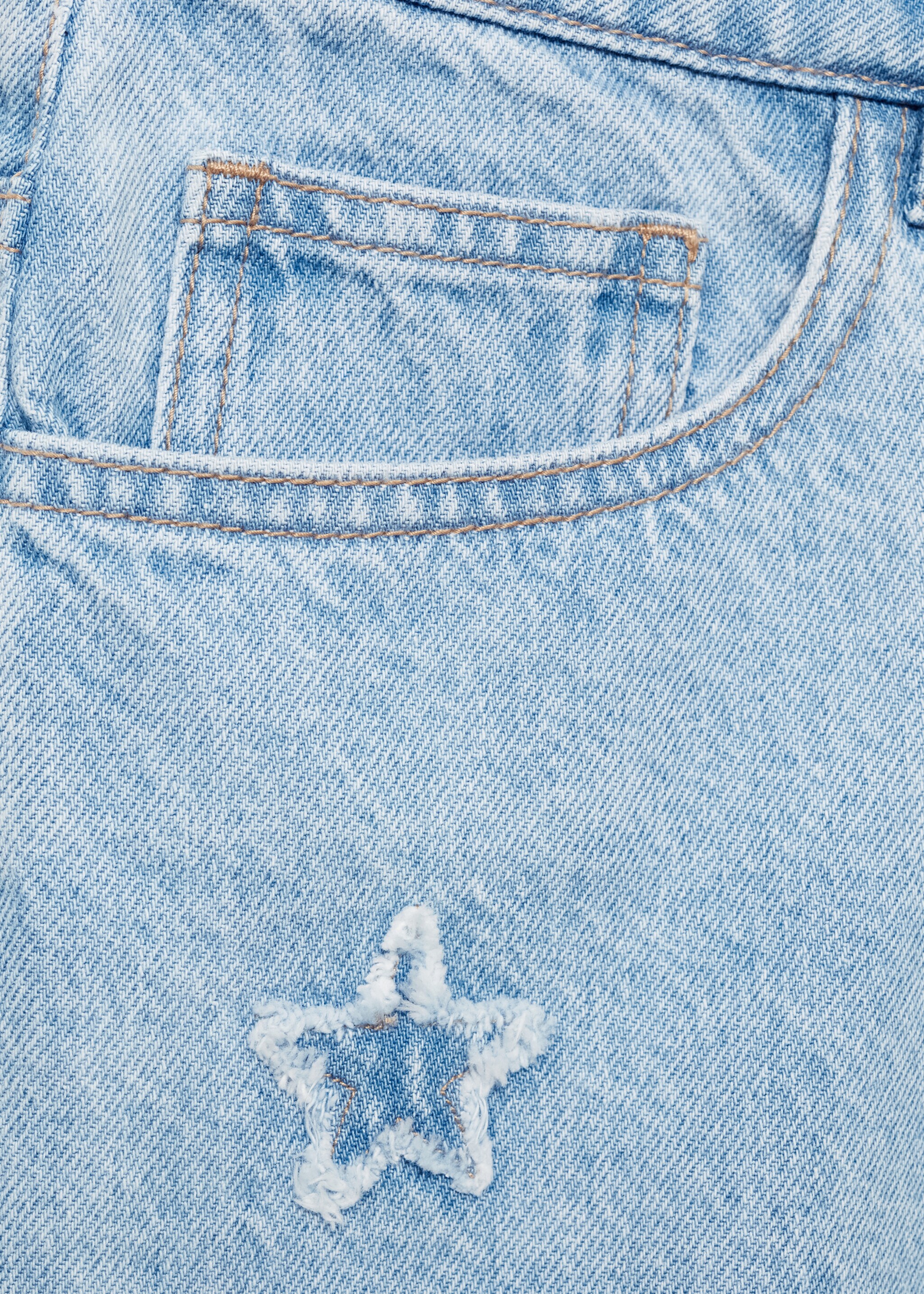 Star denim shorts - Details of the article 0