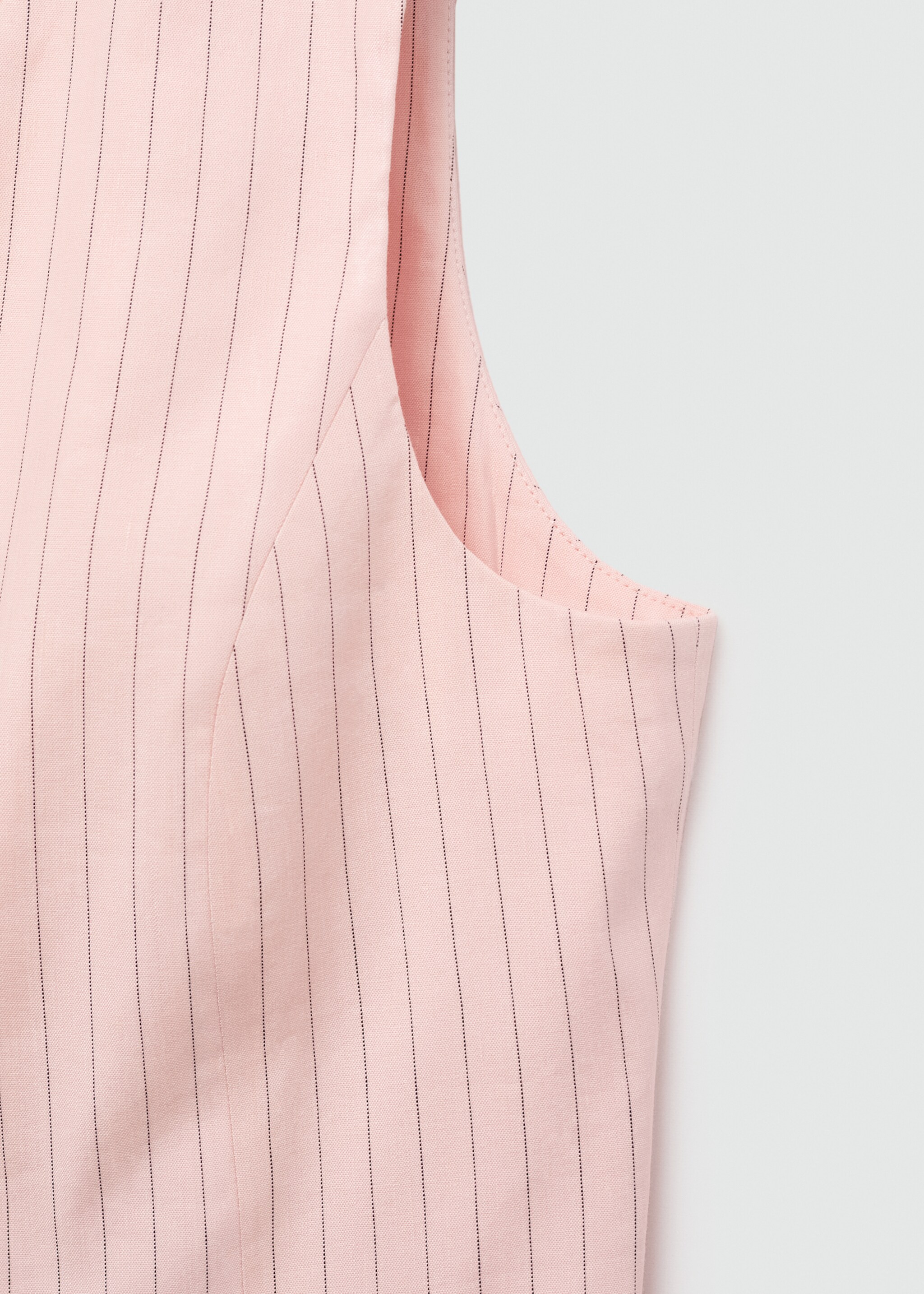 Striped linen waistcoat - Details of the article 0