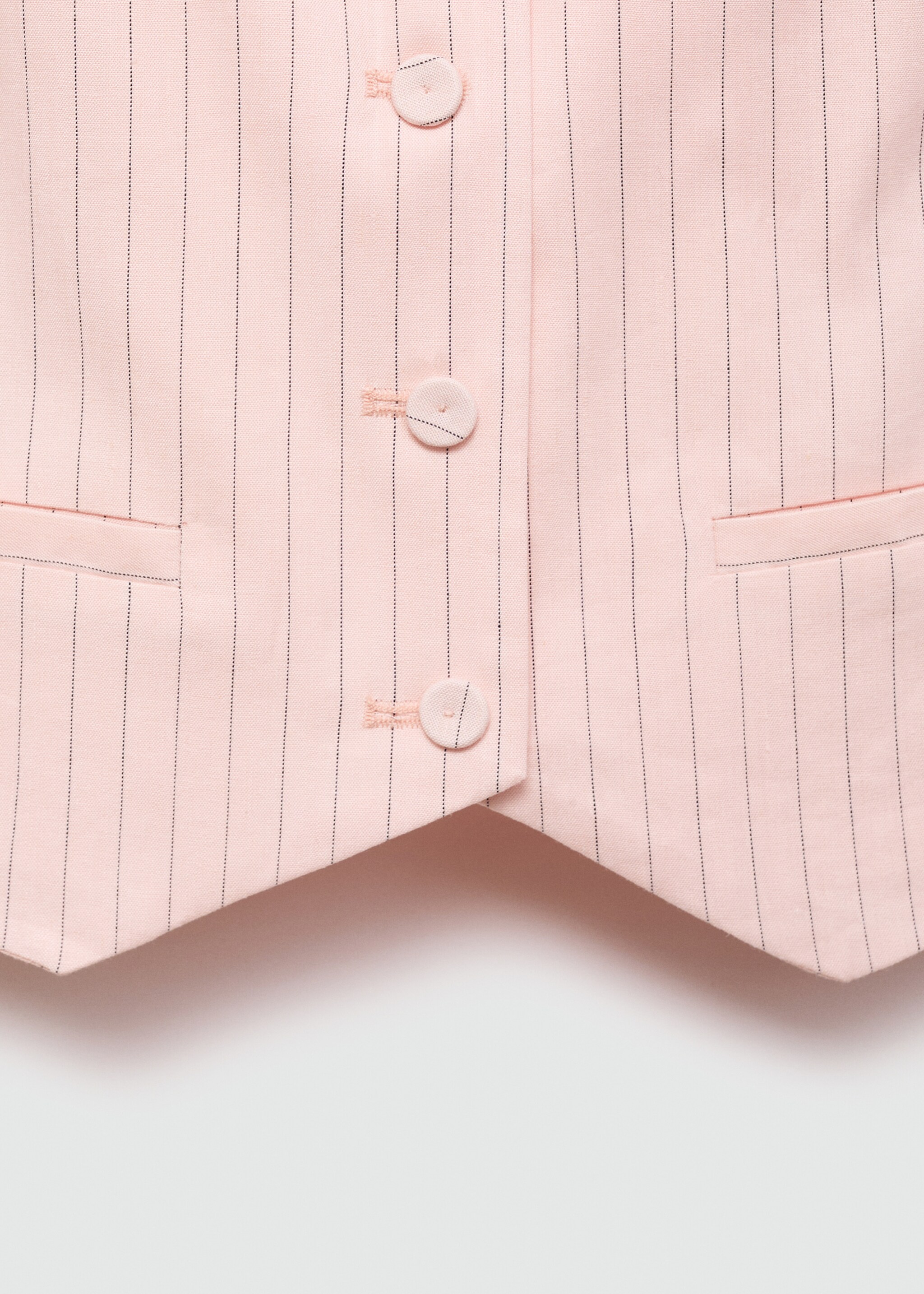 Striped linen waistcoat - Details of the article 8