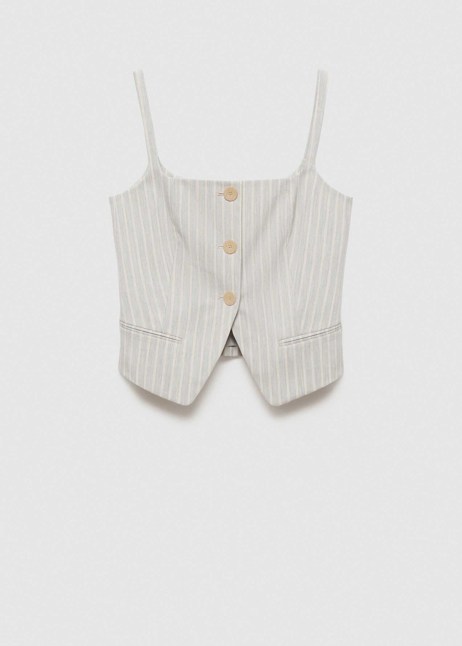 Striped vest with buttons - Article without model