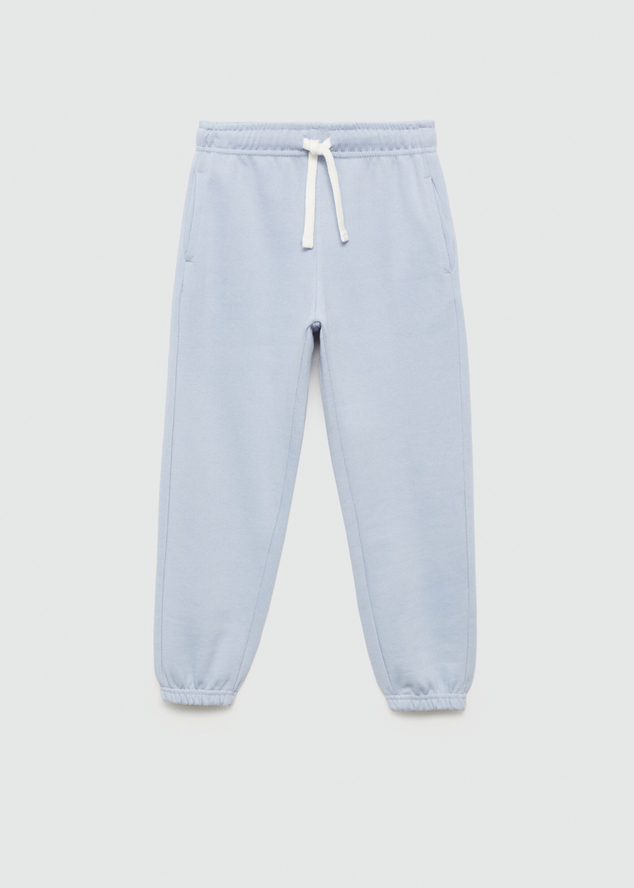 Cotton jogger-style trousers - Article without model, Sky Blue. Ref: 77073280-00.