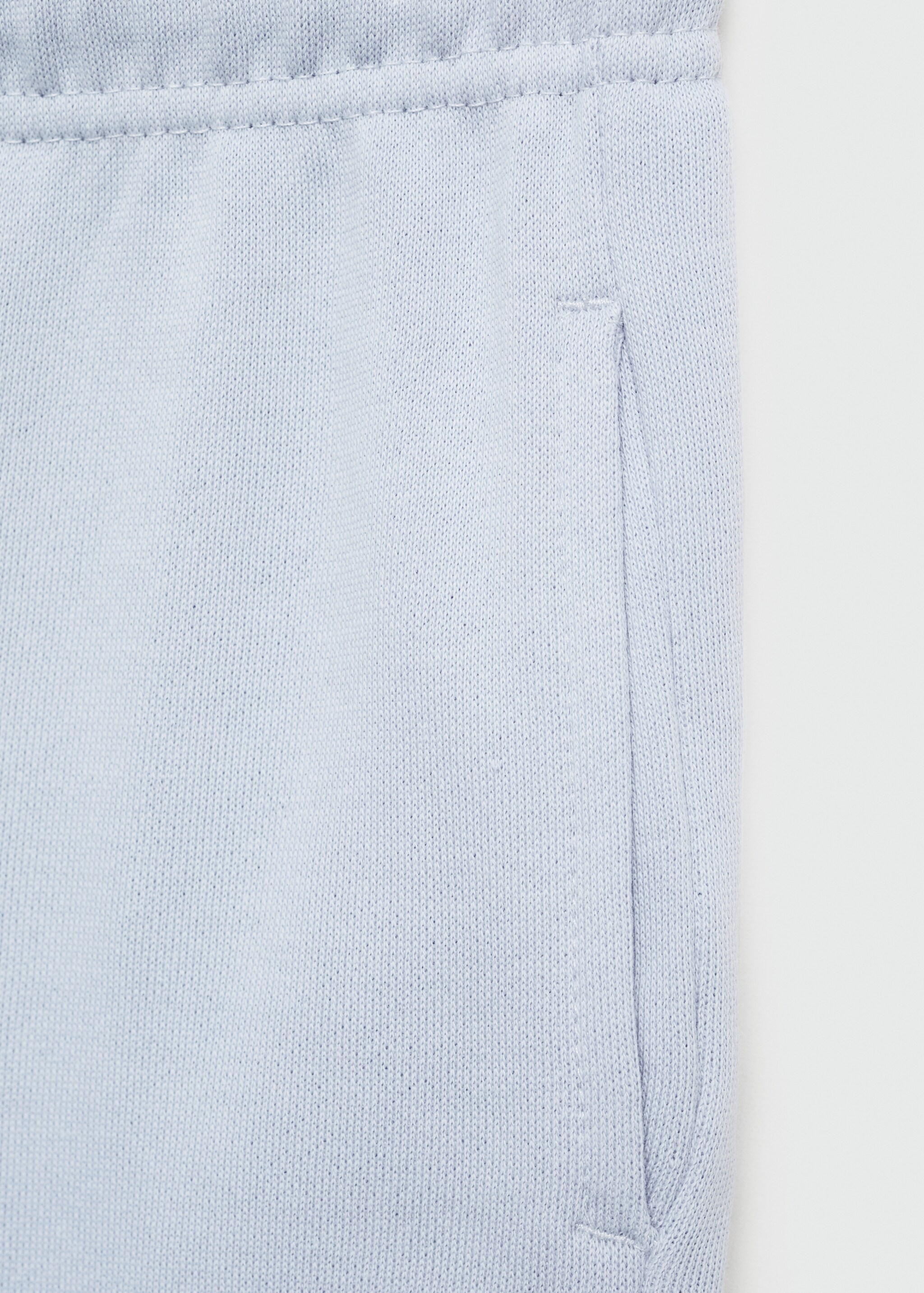Cotton jogger-style trousers - Details of the article 0, Sky Blue. Ref: 77073280-00.