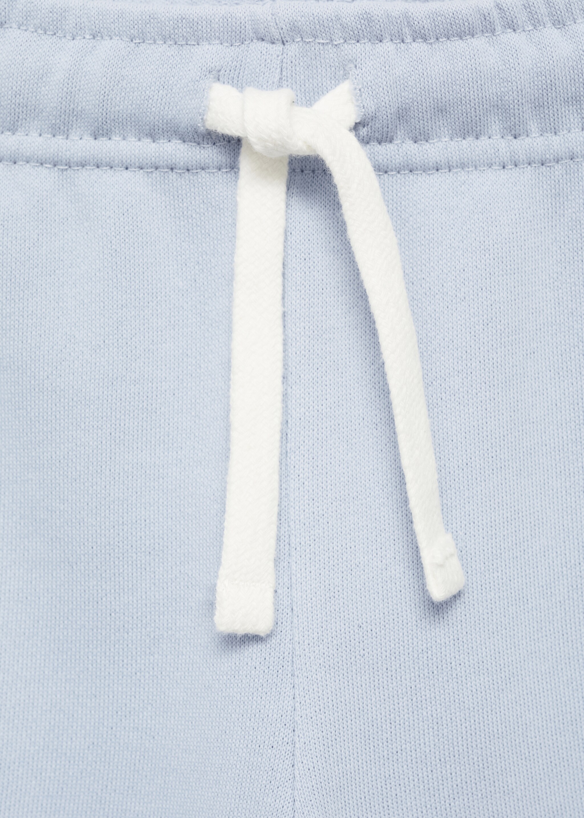 Cotton jogger-style trousers - Details of the article 8, Sky Blue. Ref: 77073280-00.