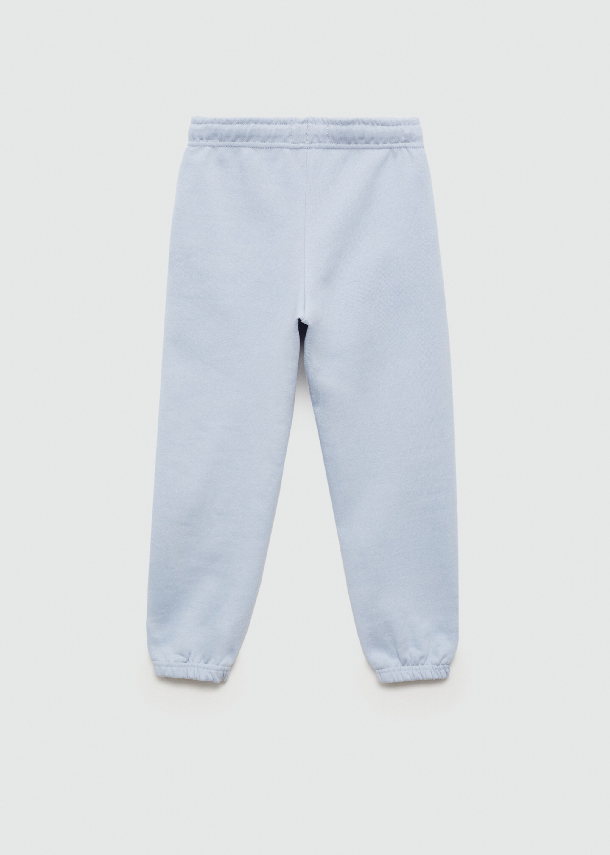 Cotton jogger-style trousers - Reverse of the article, Sky Blue. Ref: 77073280-00.