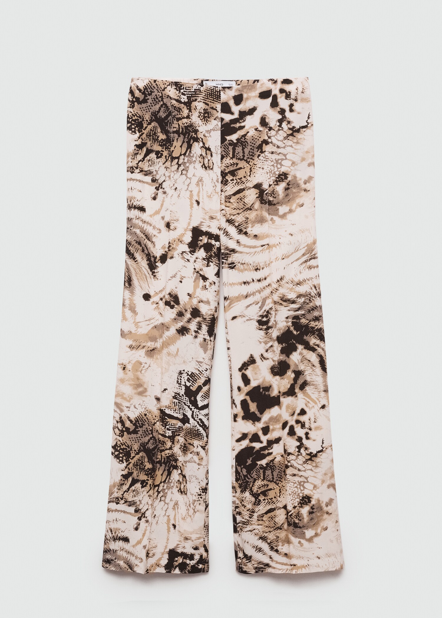Fließende Hose mit Animal Print - Artikel ohne Model