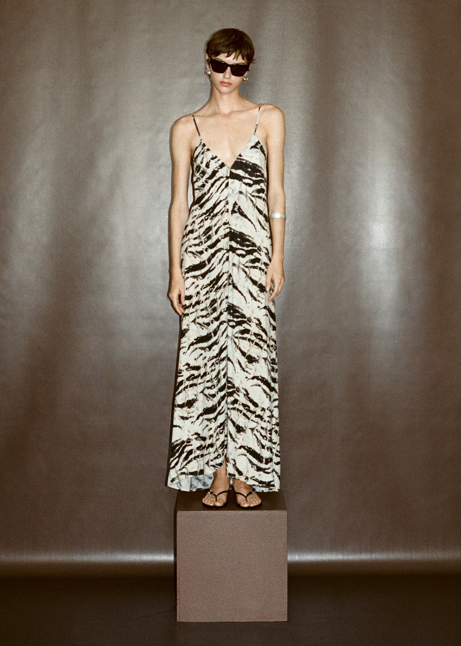 Rochie lungă animal print - Detaliu al articolului 9