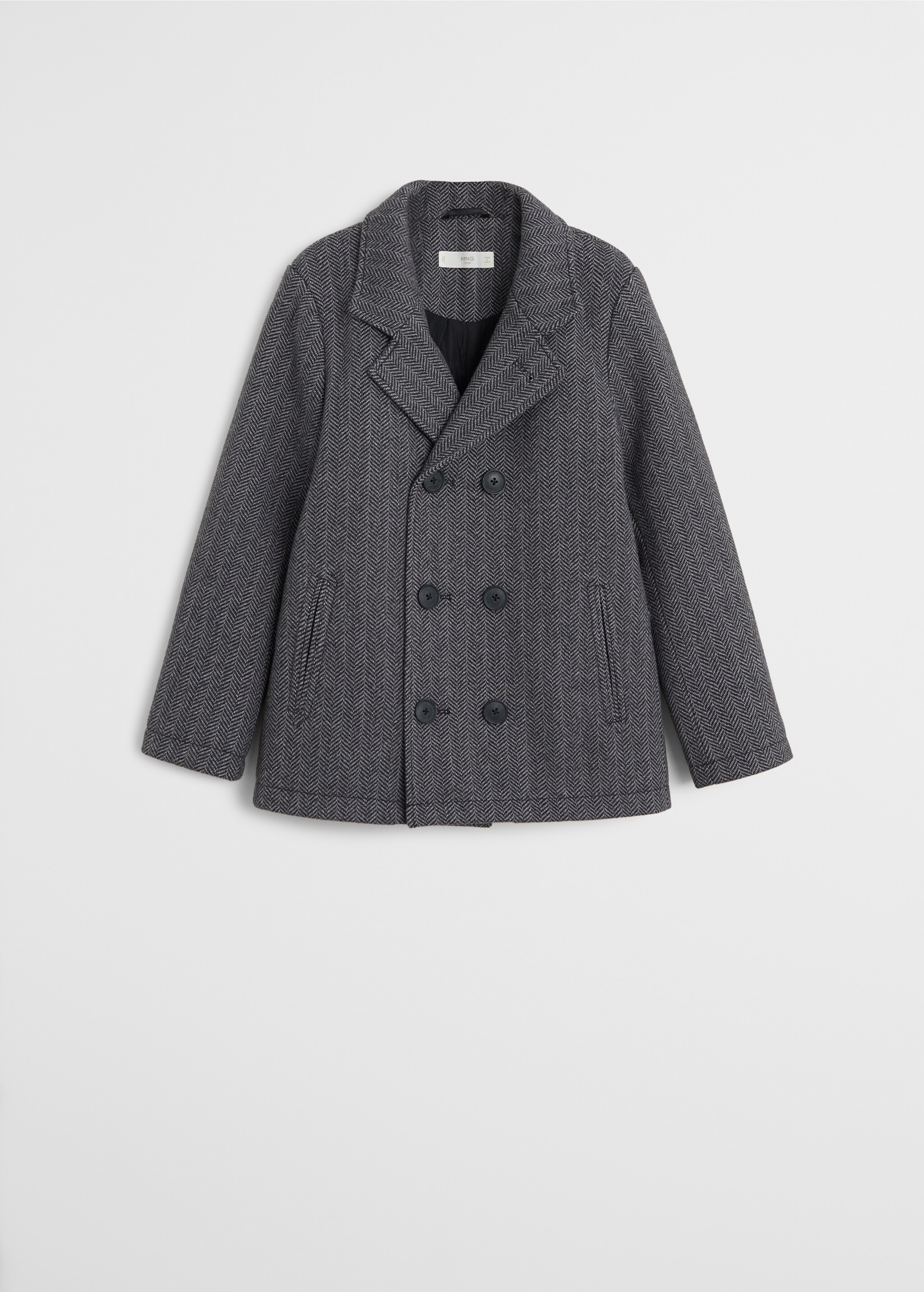 Herringbone flecked coat - Article without model